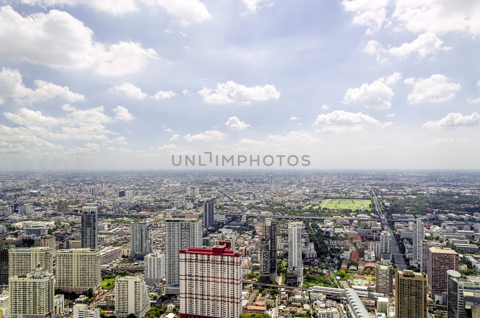 bangkok view from baiyoke tower II on 3 July 2014 BANGKOK - July by siiixth