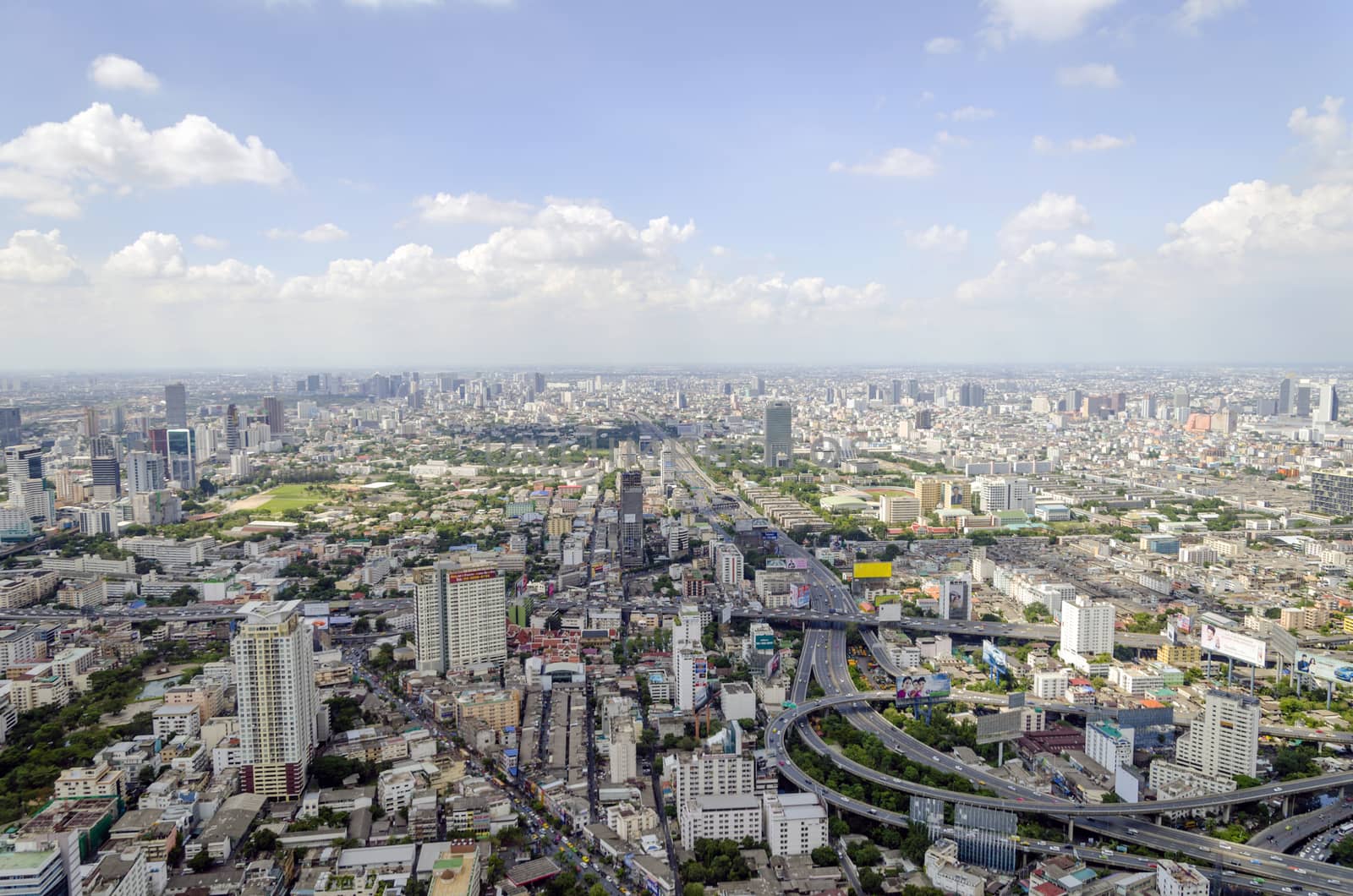 bangkok view from baiyoke tower II on 3 July 2014 BANGKOK - July by siiixth