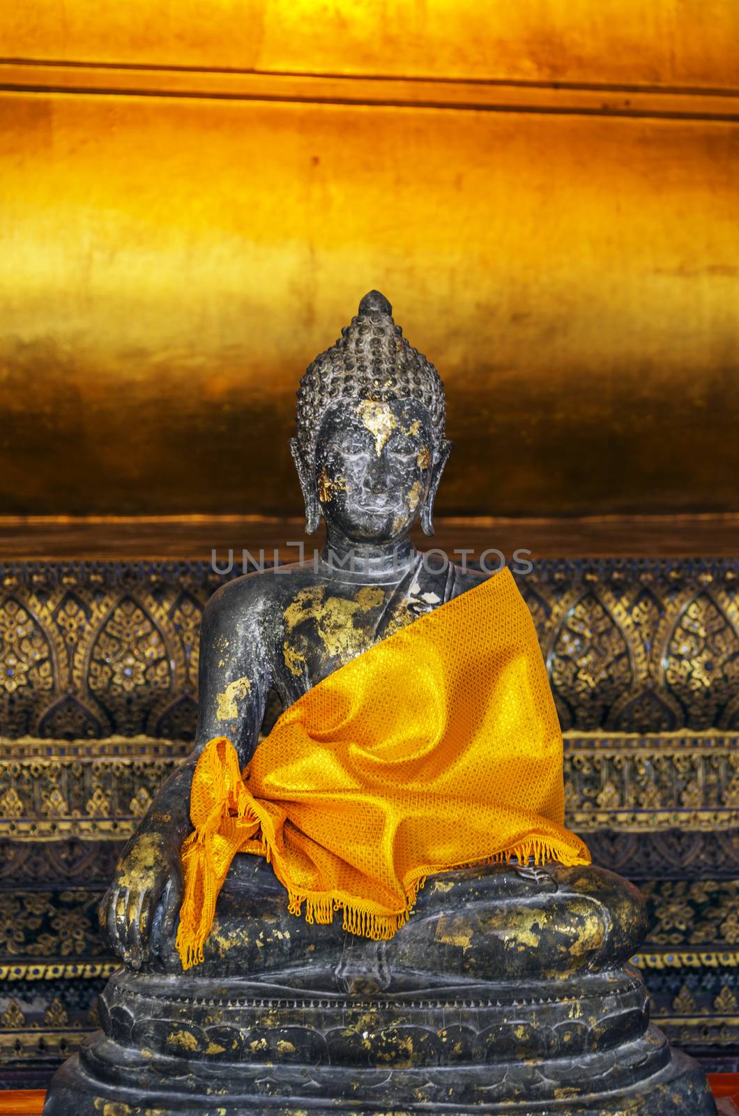 thai buddha statue at wat pho temple by siiixth