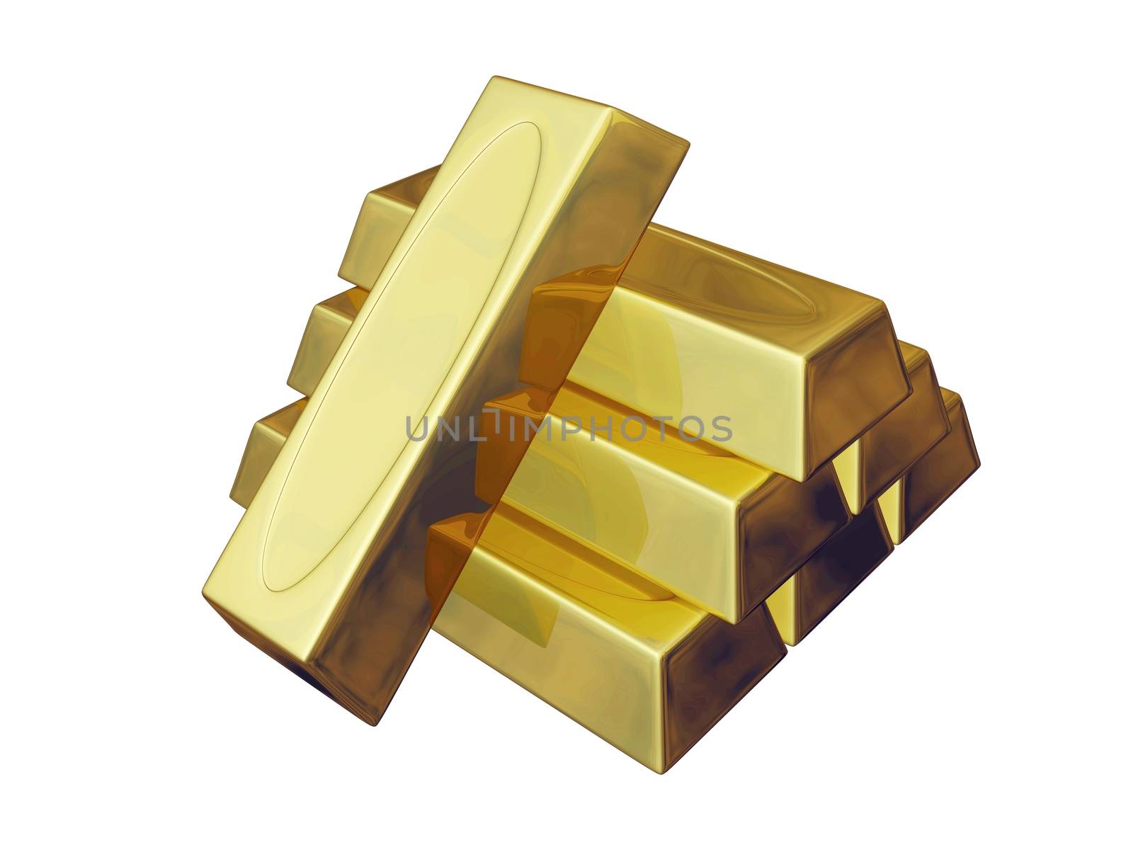 A pyramid stack of gold bars and one extra bar. The image will find use in financial, wealth building, and bullion trading concepts.
