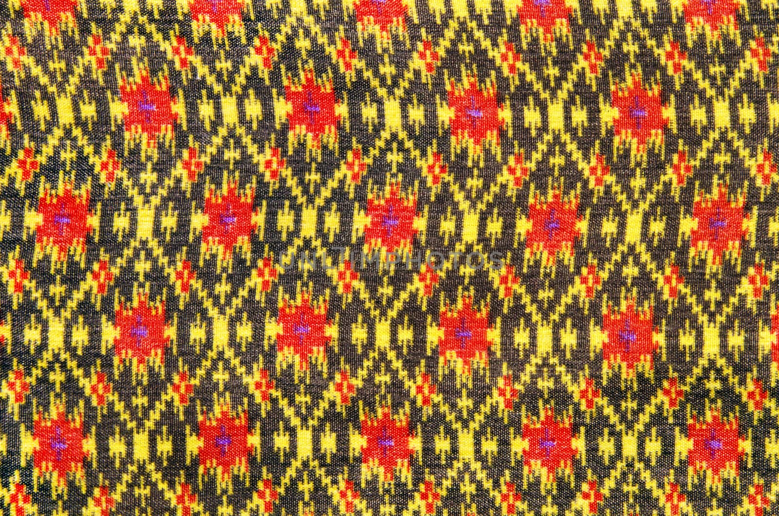 thai silk fabric pattern background by siiixth