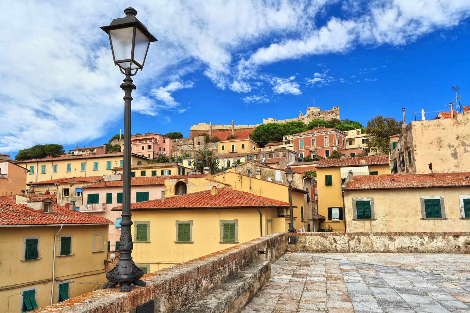 urban view in Portoferraio in Isle of Elba, Tuscany, italy