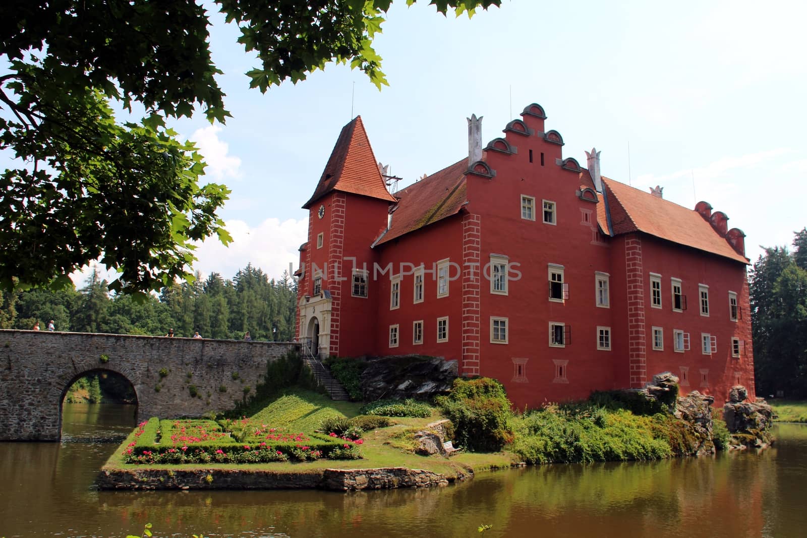 Red castle house by Dermot68