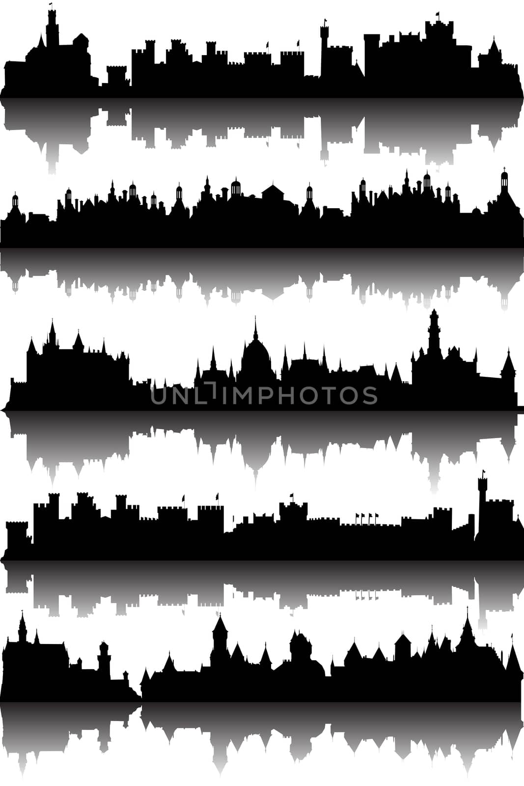 Panoramic castle skylines by hibrida13