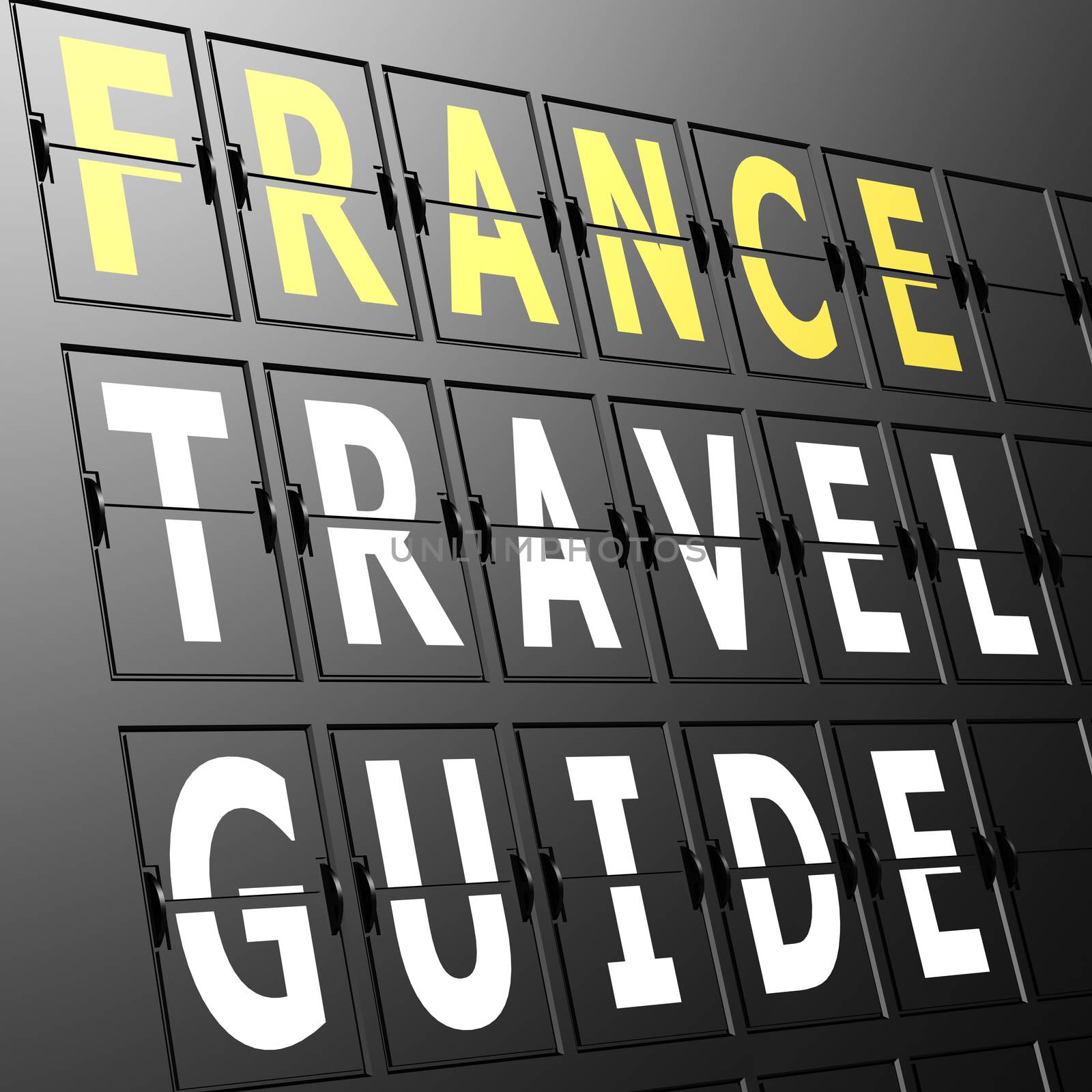 Airport display France travel guide by tang90246
