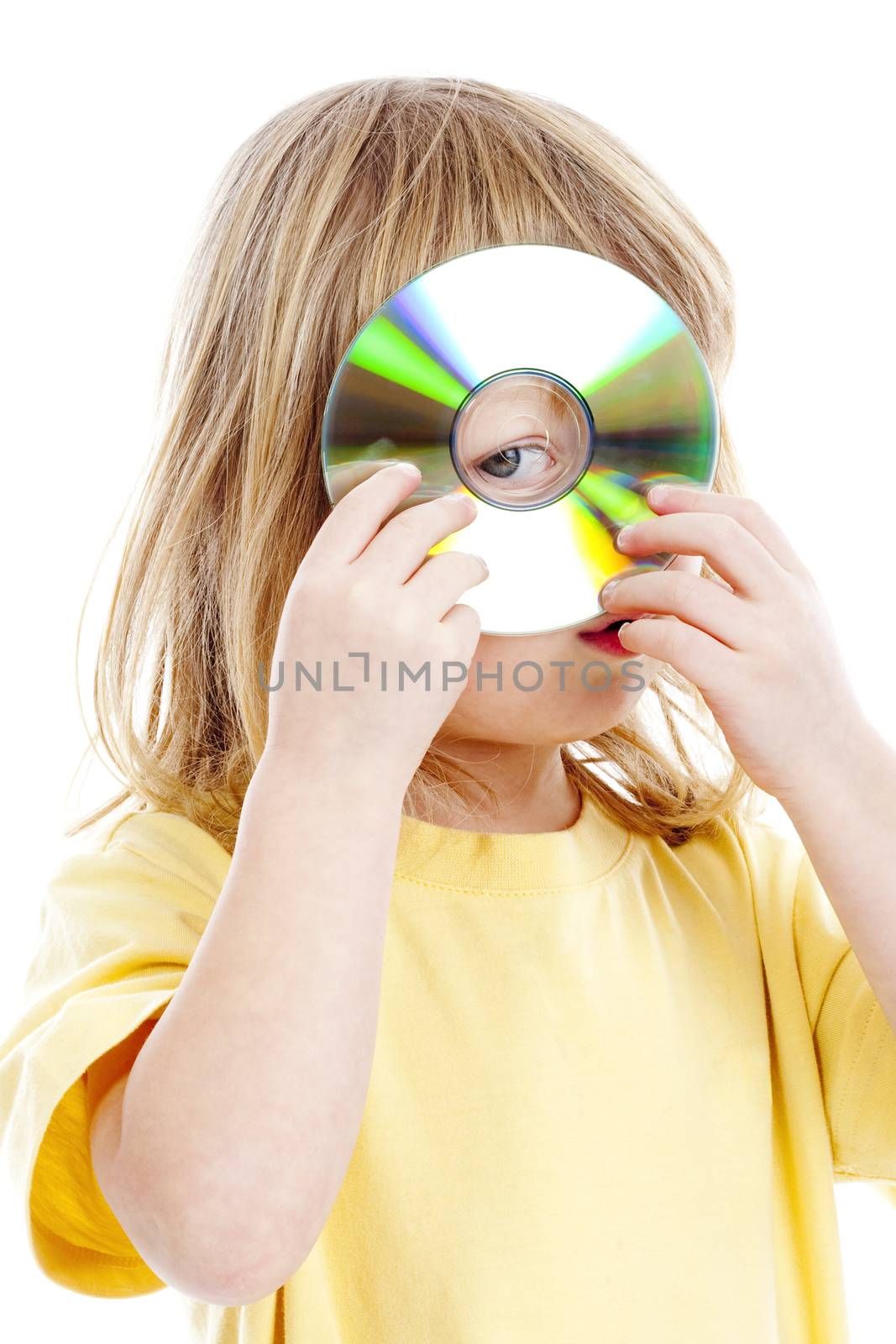 boy holding cd by courtyardpix