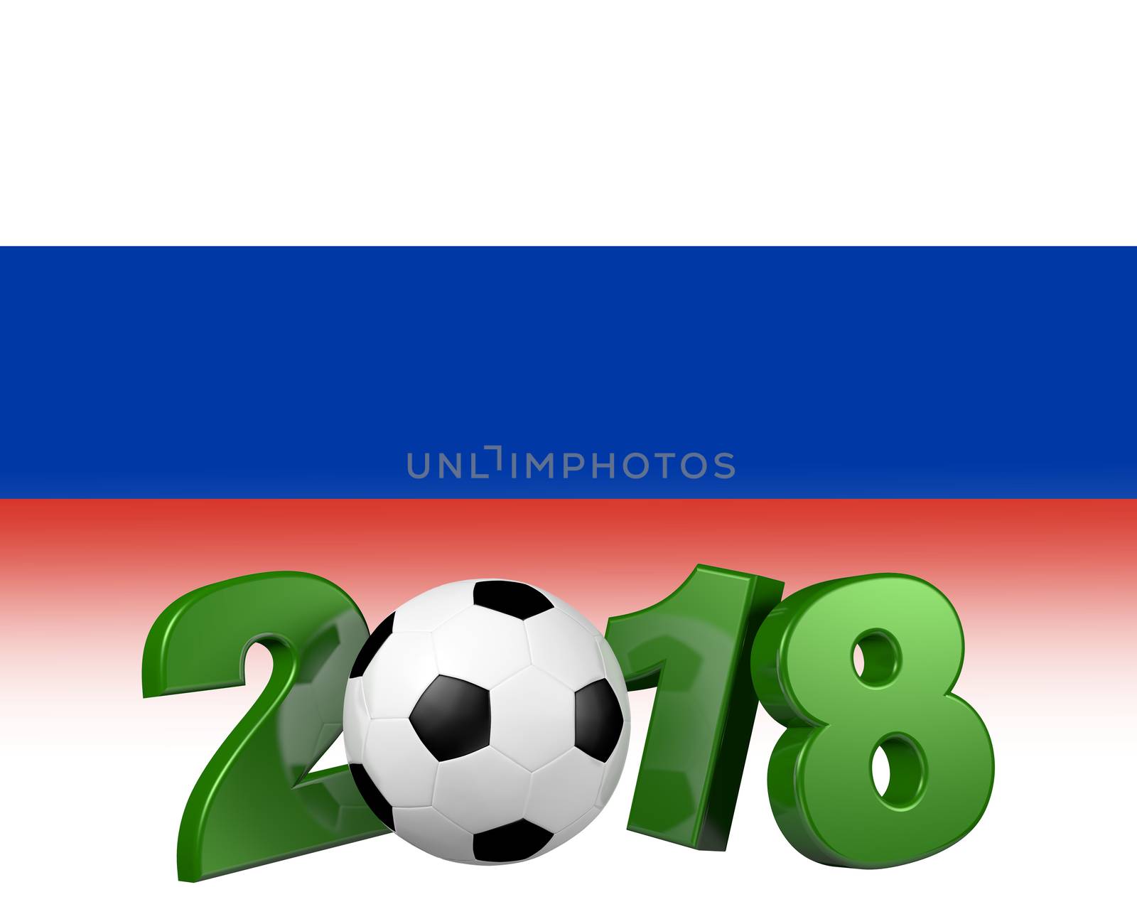 Soccer 2018 with russian flag by shkyo30