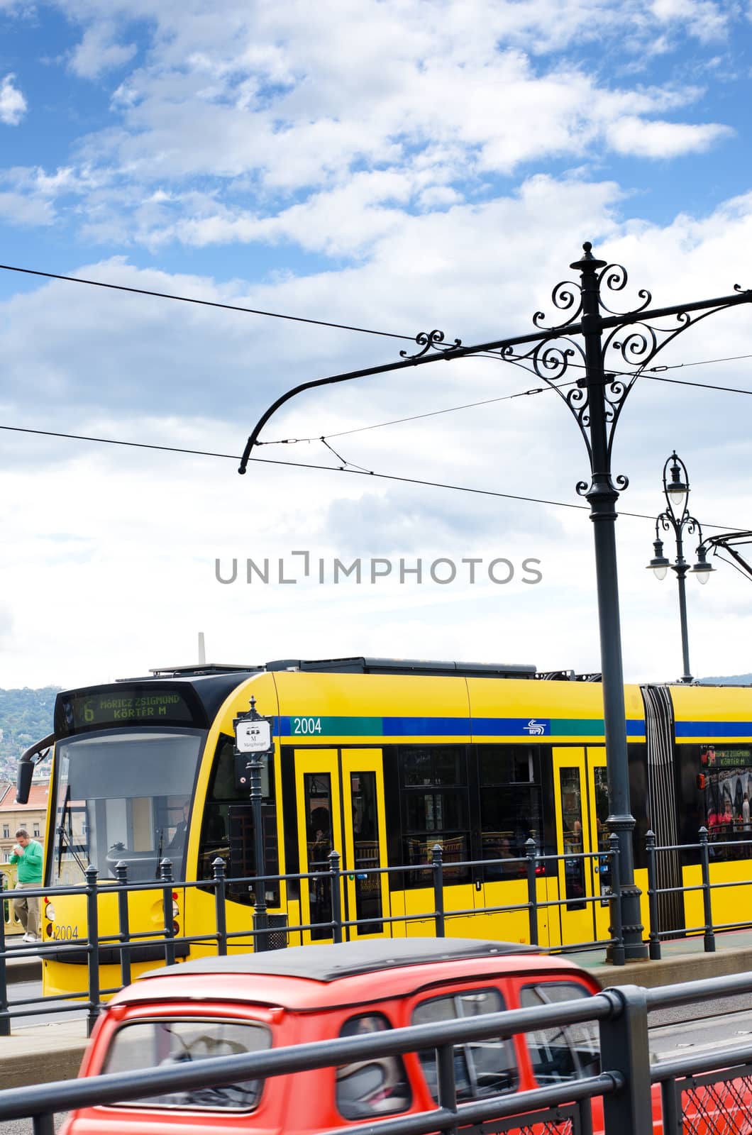 tram in Budapest