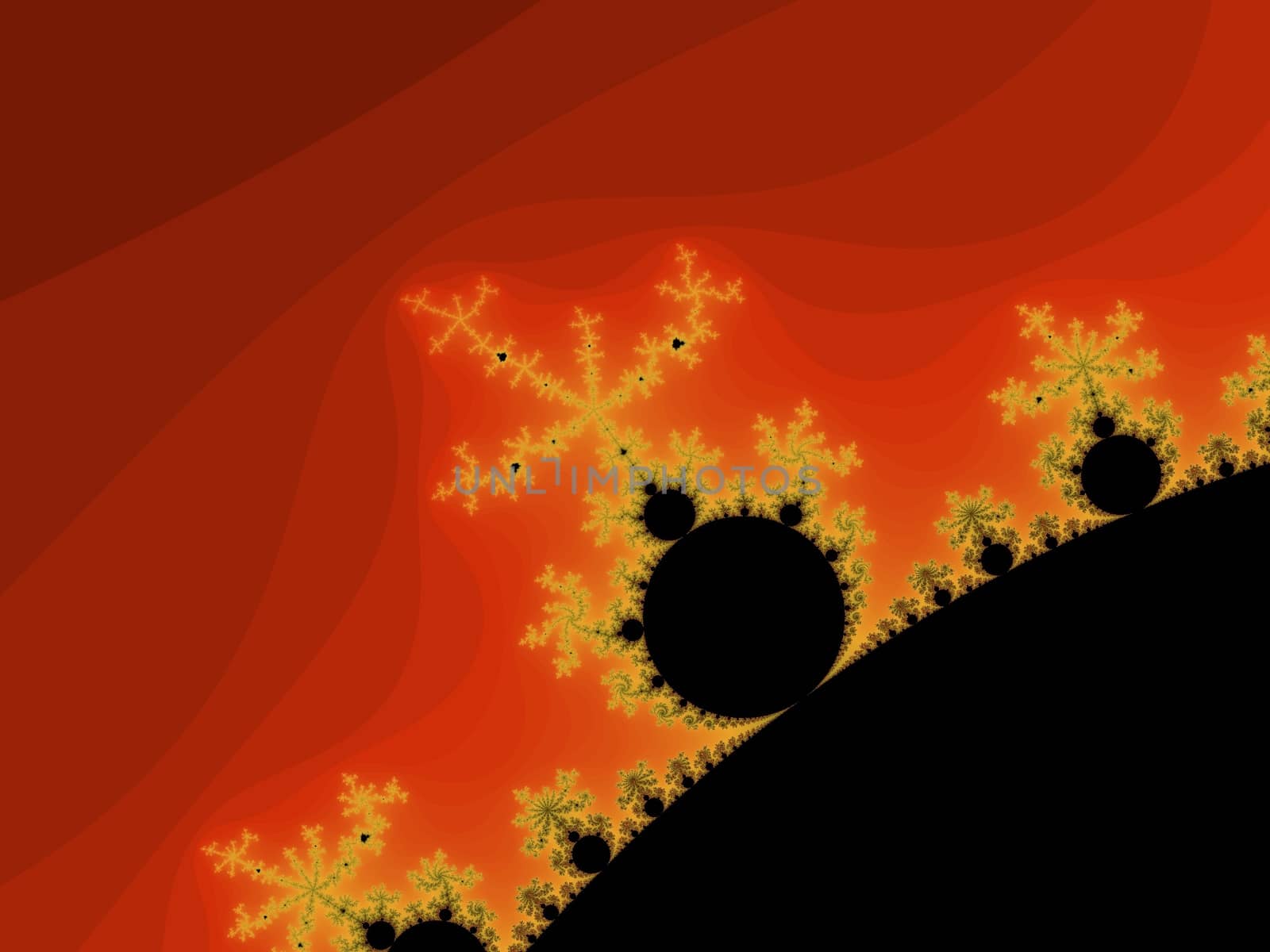 Digital computer graphic - rendering. Patterned background with fractal Mandelbrot for design.
