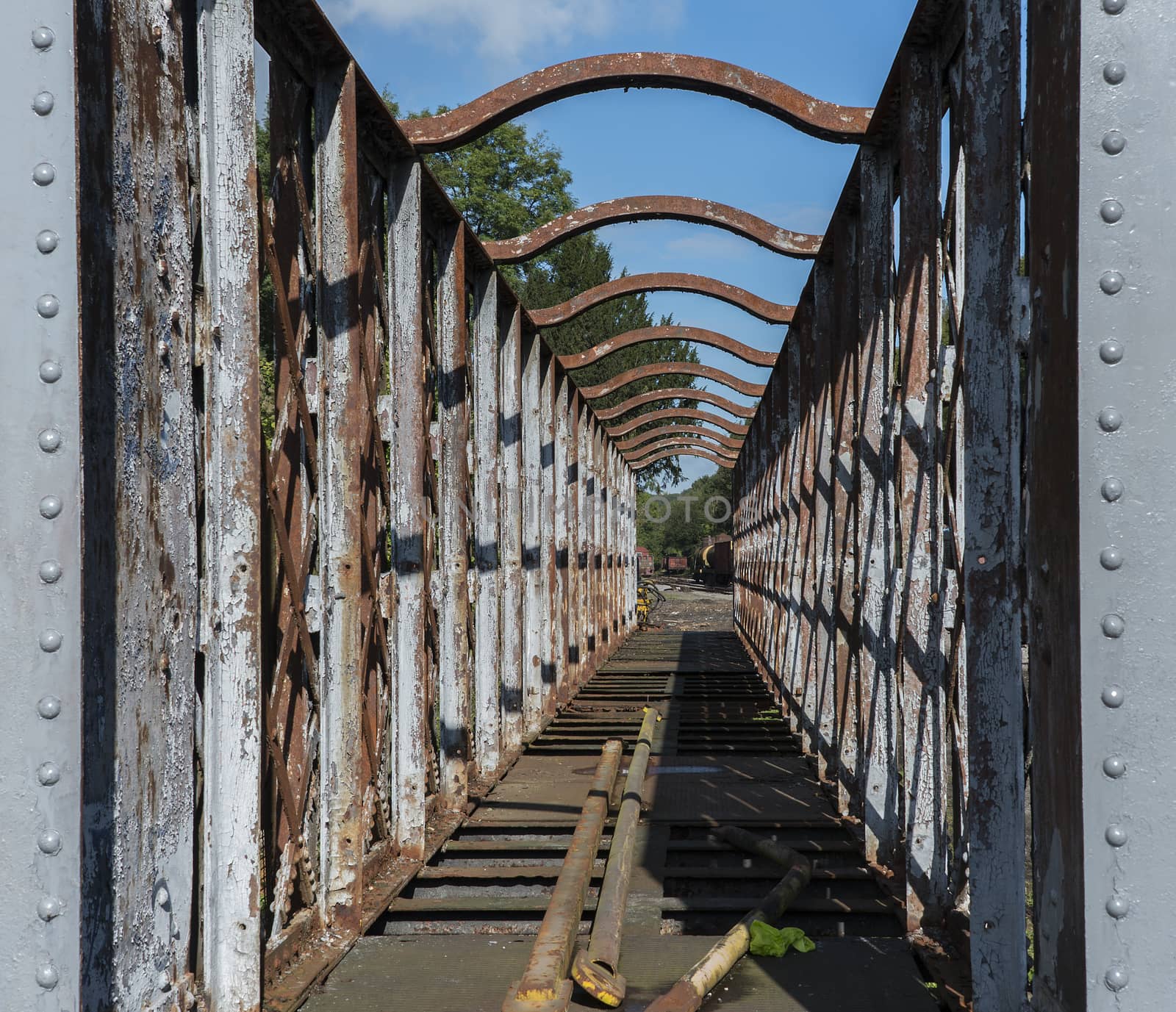 old rusted train at trainstation hombourg by compuinfoto