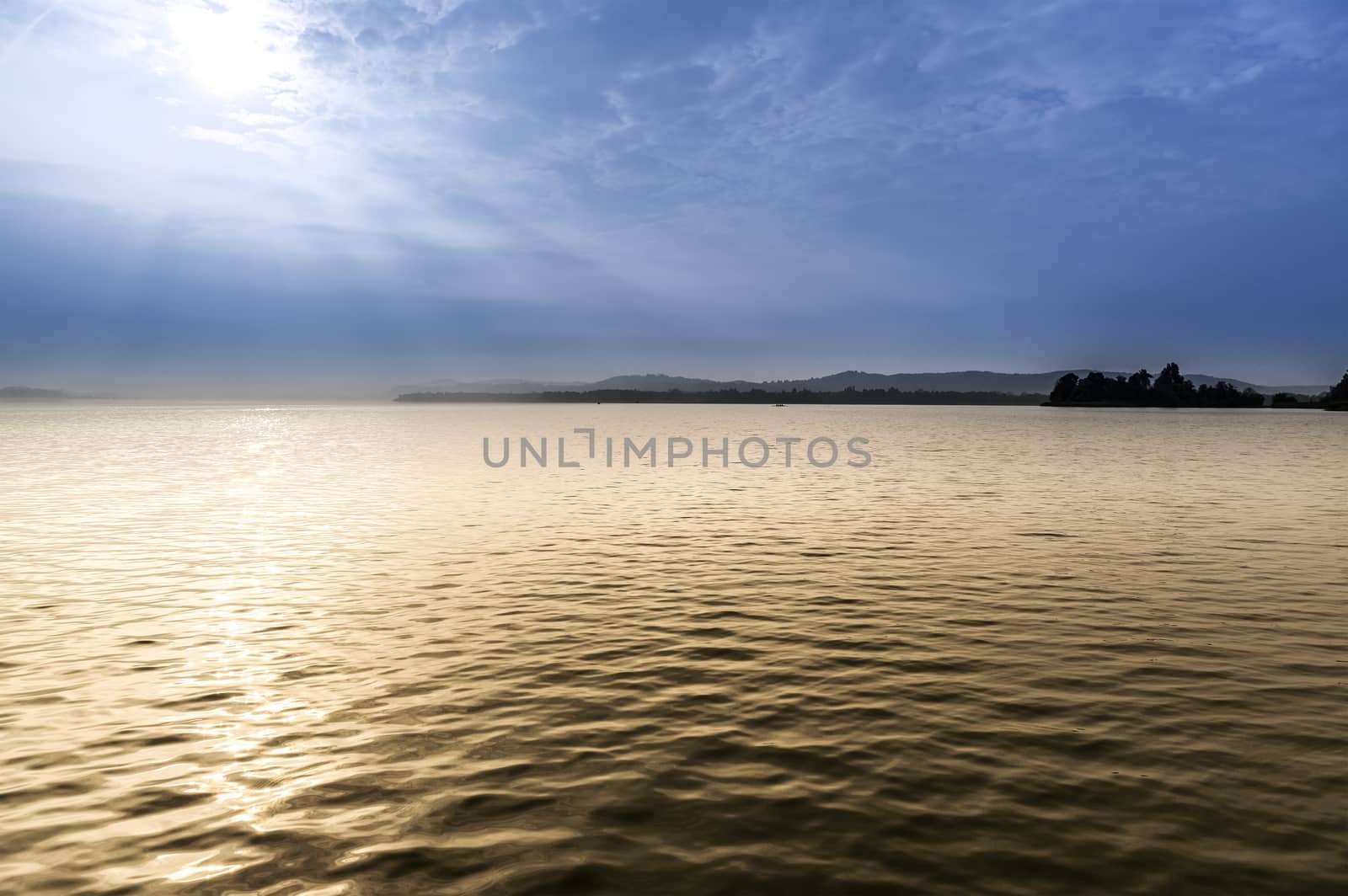 Lake of Varese in a foggy morning by Mdc1970