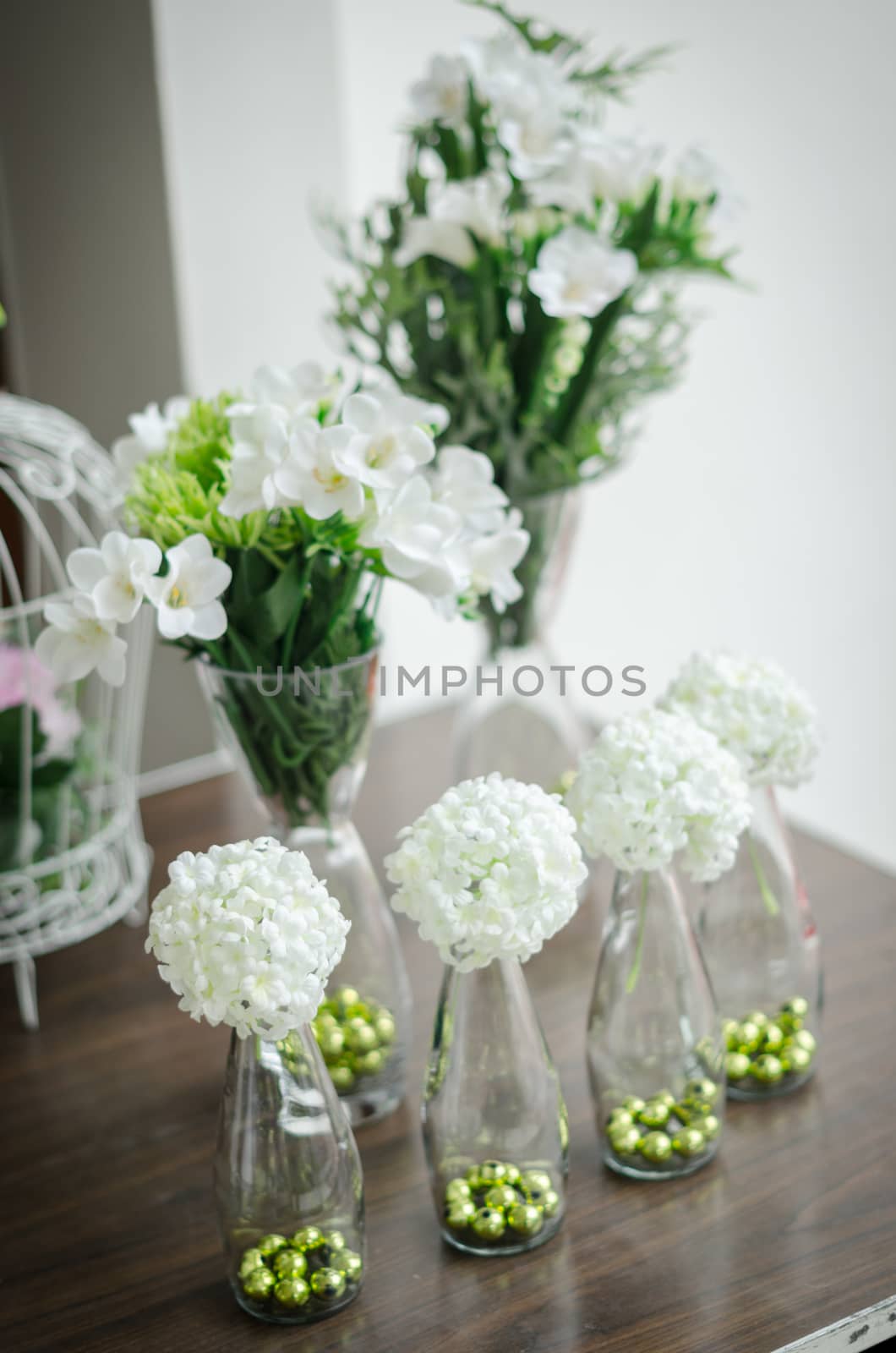 Flower decorate on table