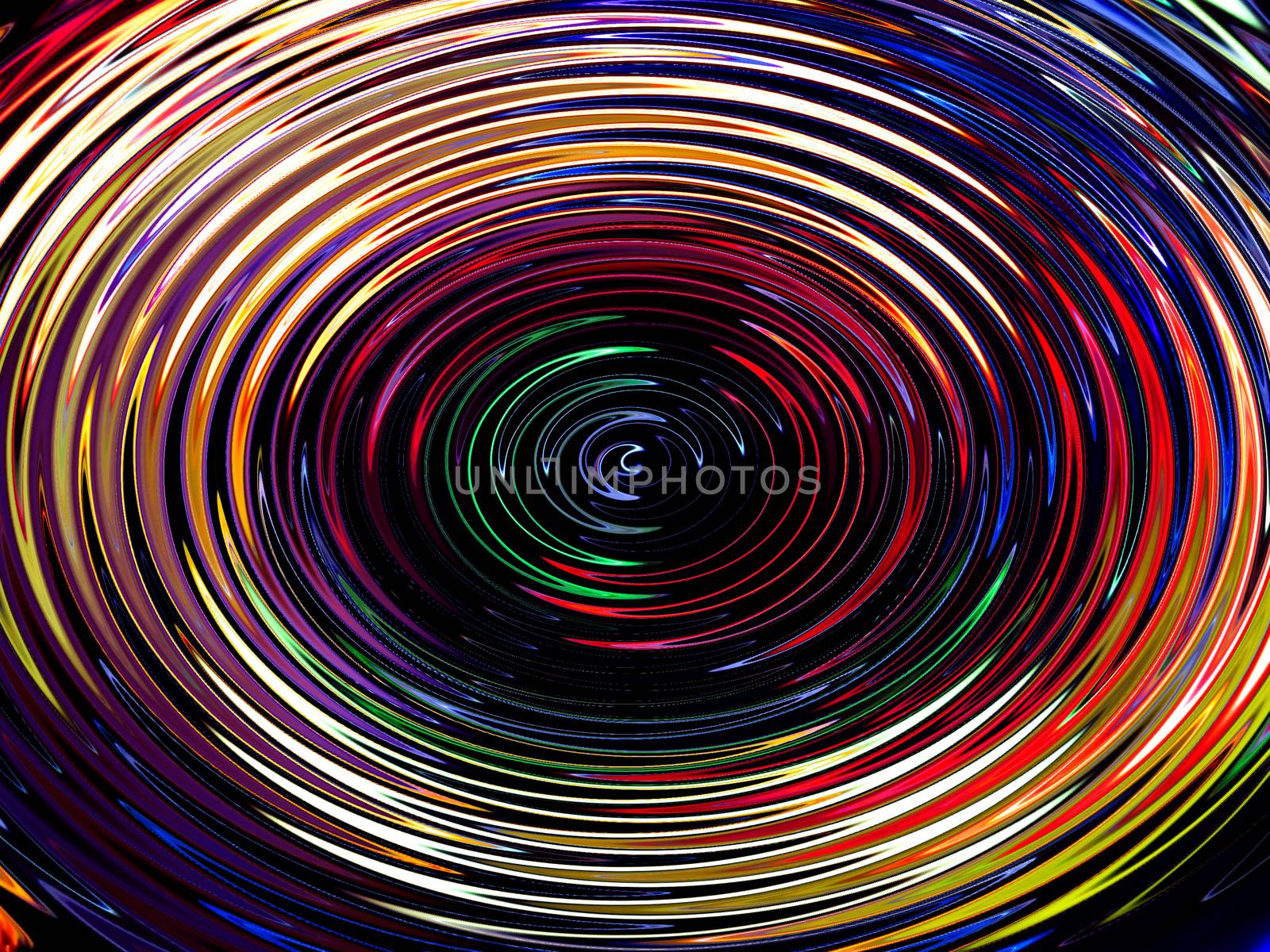 An abstract background with a ripple effect in neon techno colorful lights