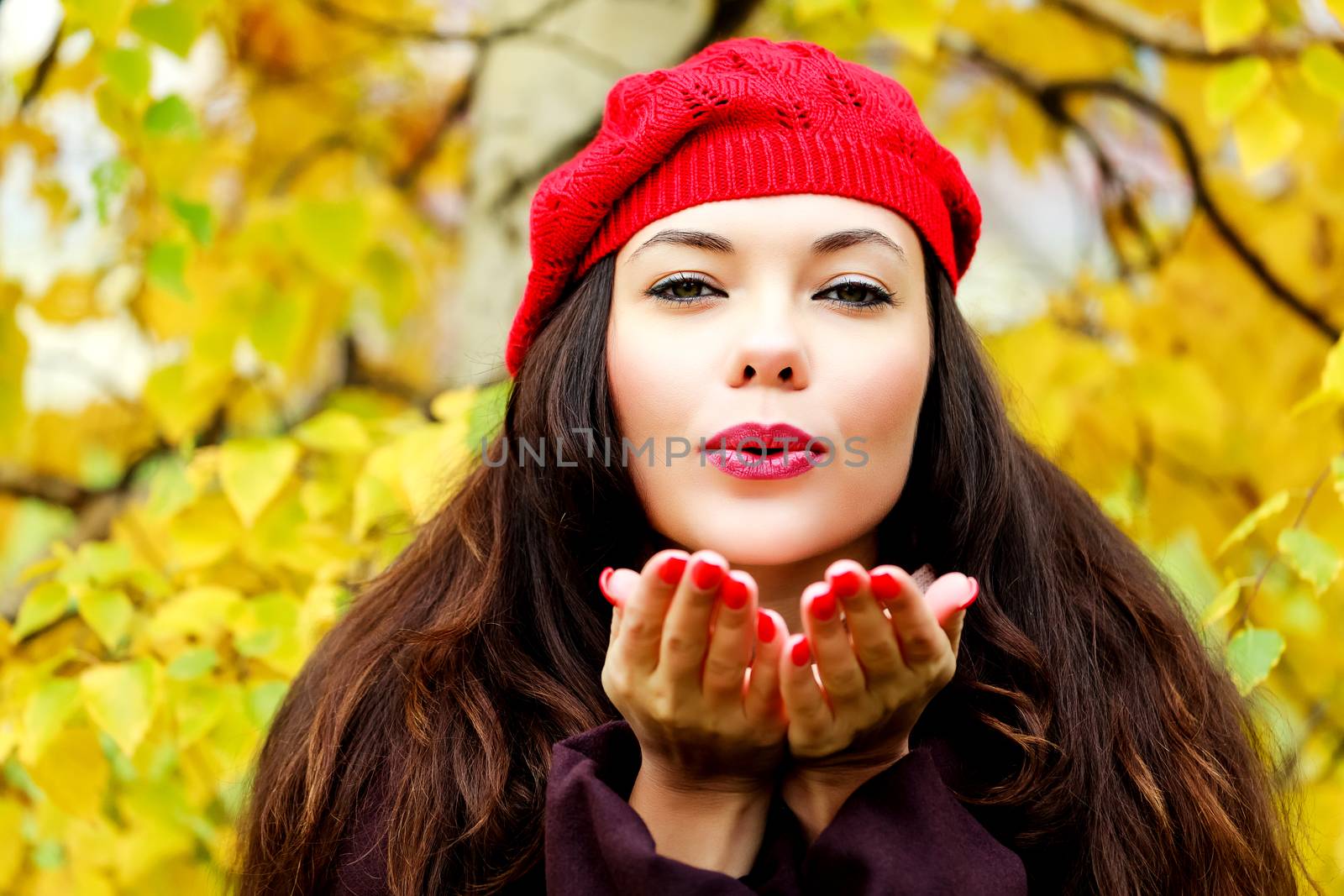 Young woman posing outdoors