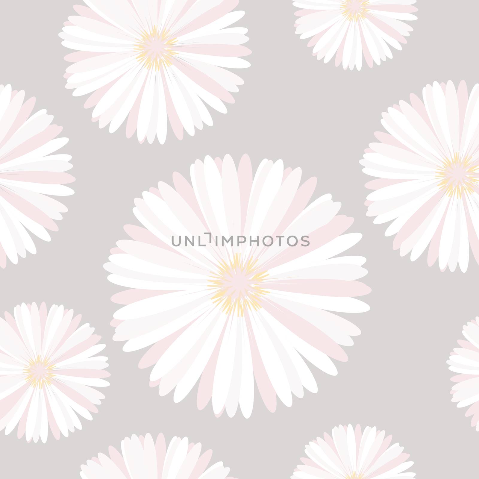 Seamless background with delicate flowers
