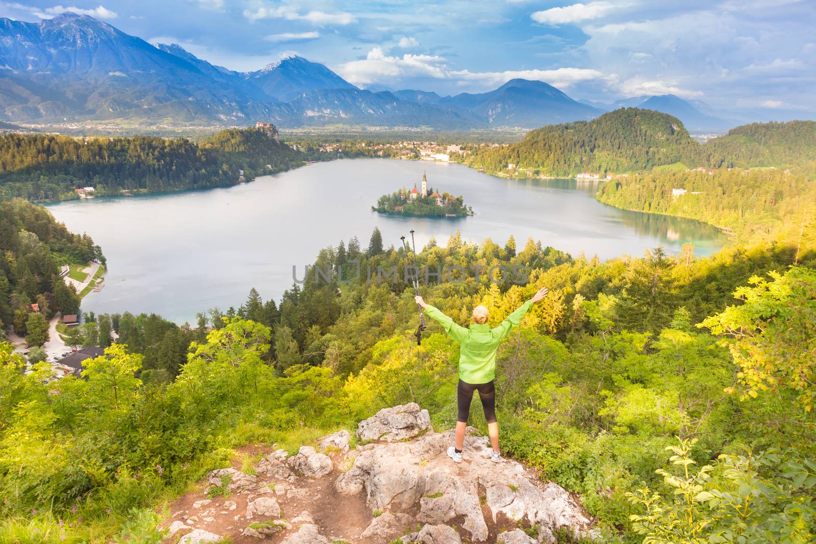 Tracking round Bled Lake in Julian Alps, Slovenia. by kasto