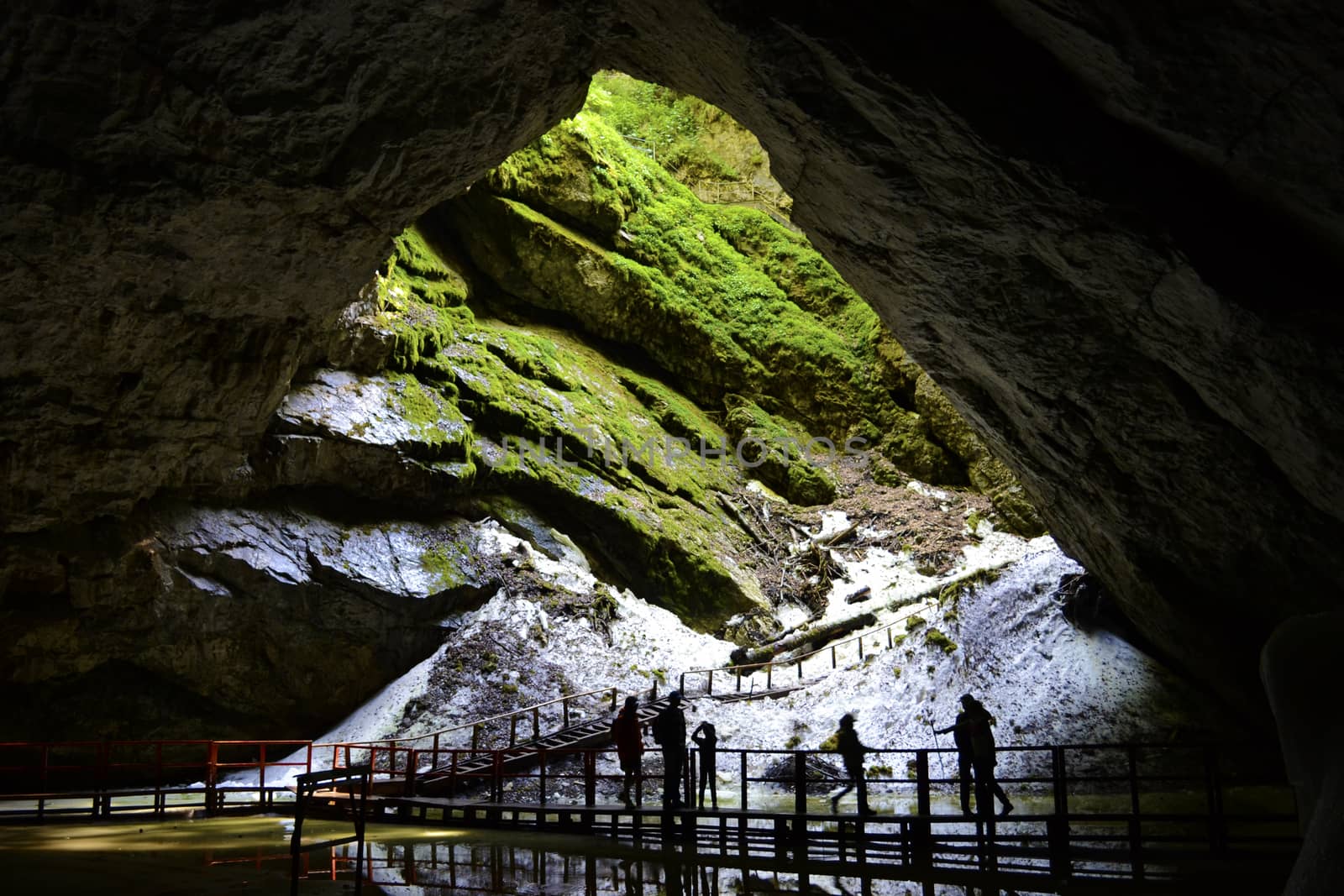 Entrance of Scarisoara cave, Apuseni Mountains, Romania