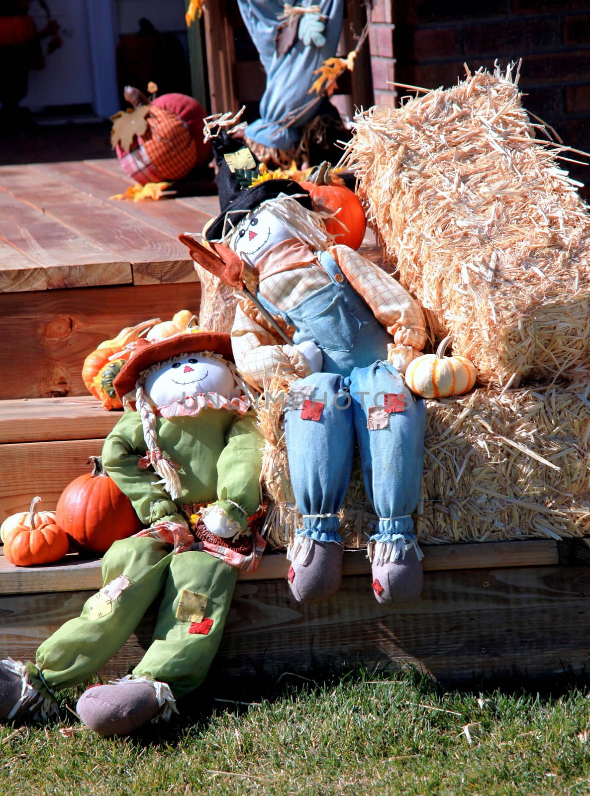 Halloween decoration on display outdoors.