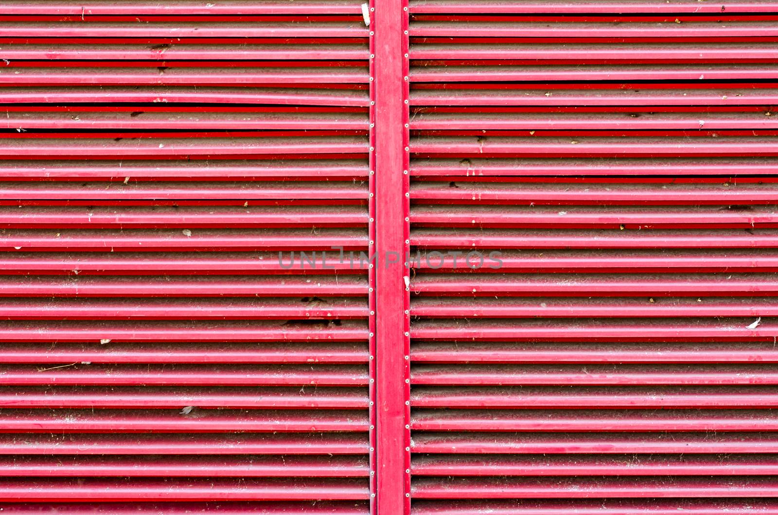 Red lines of air vent on building by gigsuppajit