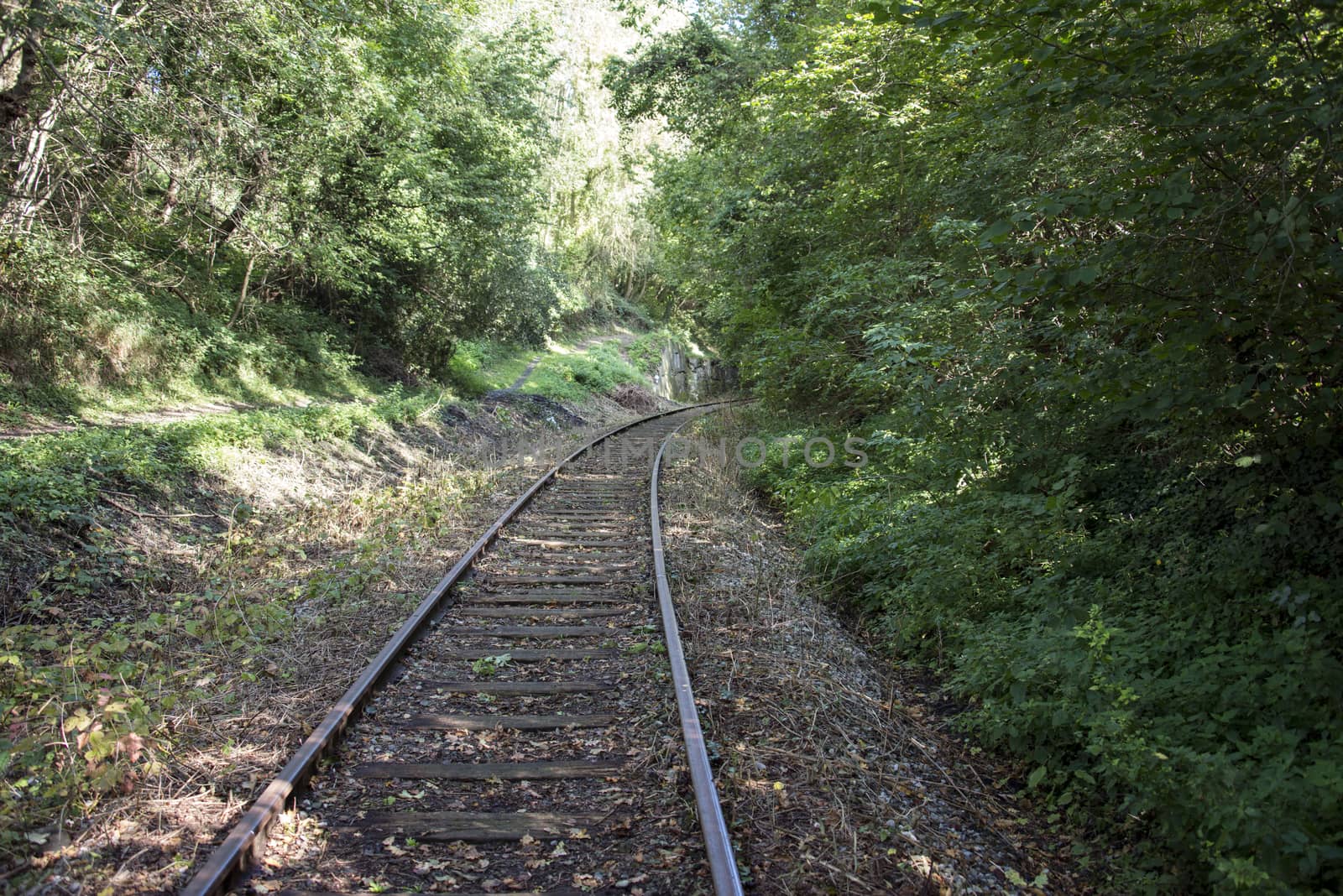 railroad track  by compuinfoto