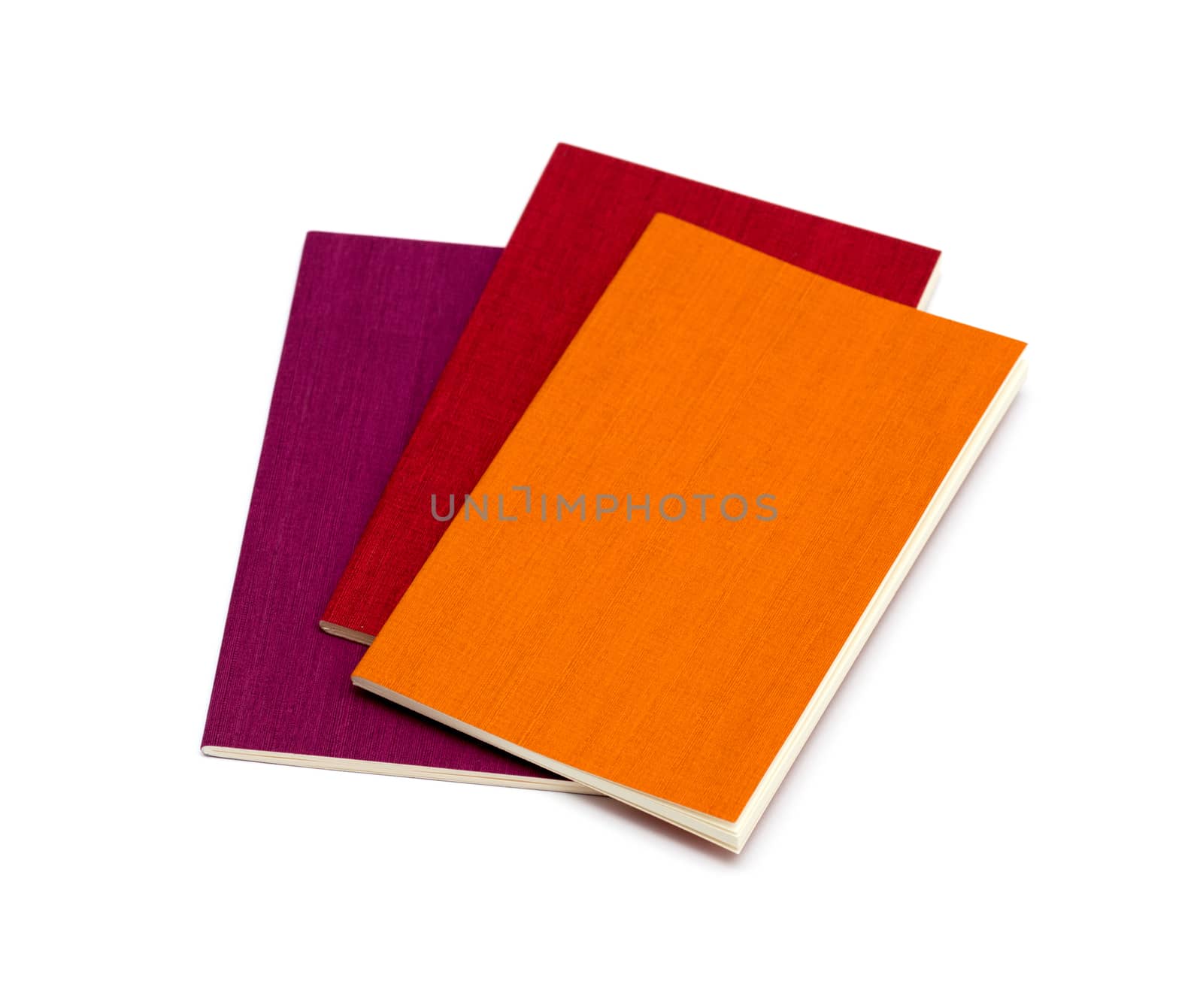 Mini pocket note book isolated on white background