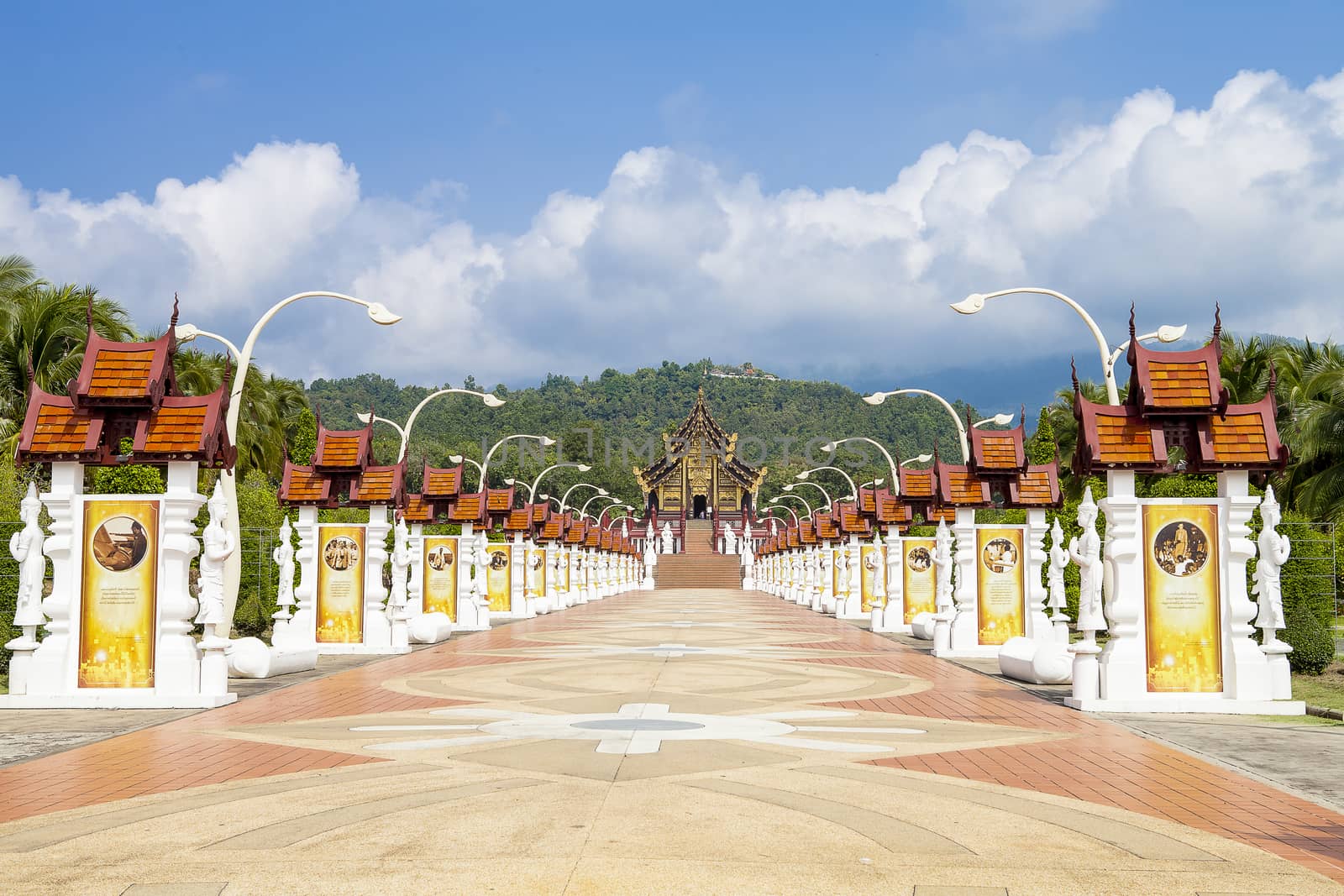 Pavilion is a very beautiful place located at Ratchaphruek Garden in Chiang Mai, Thailand.