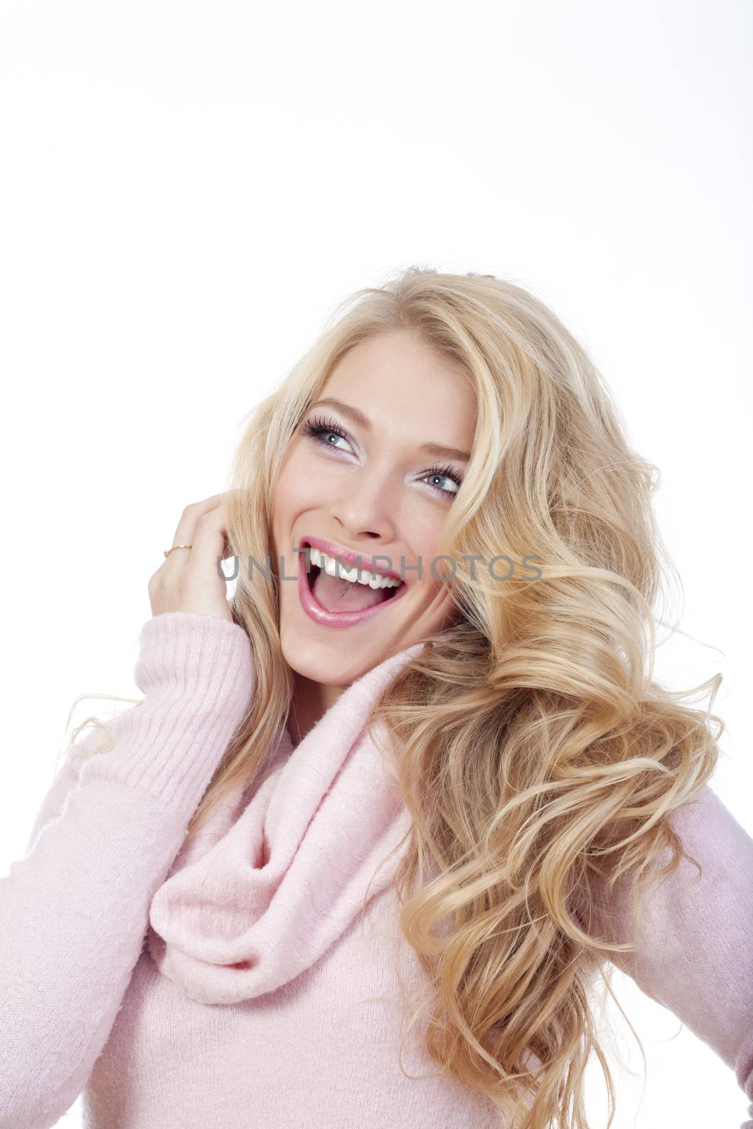 young woman laughing by courtyardpix