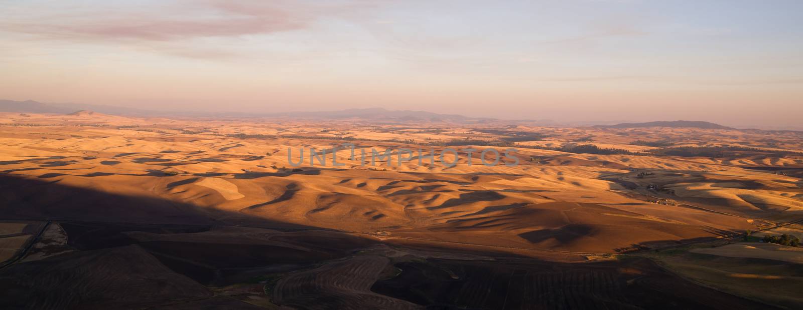 Rolling hills from a good vantage point overlooking rich Palouse Country farmland