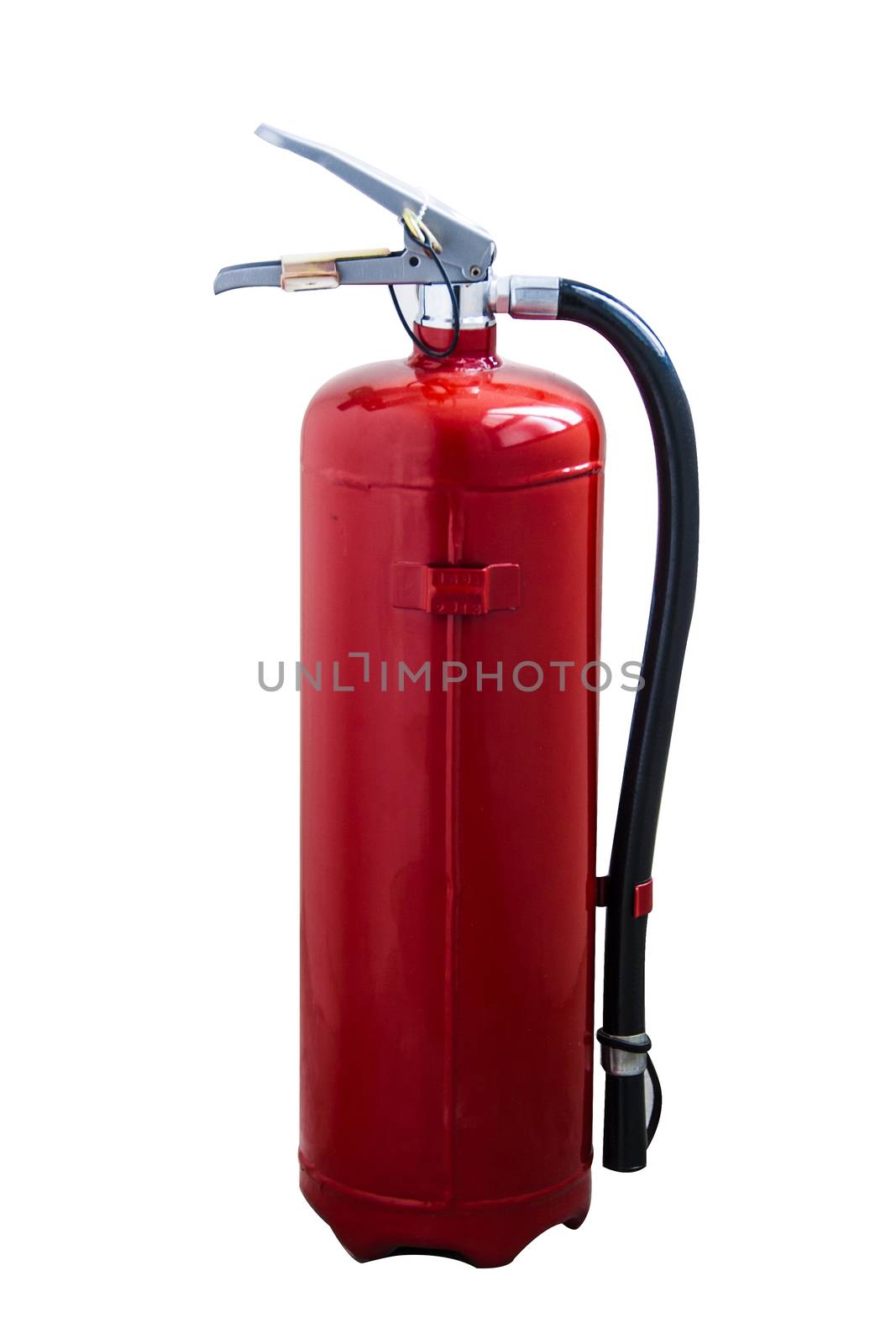 Portable Red fire extinguisher by yanukit