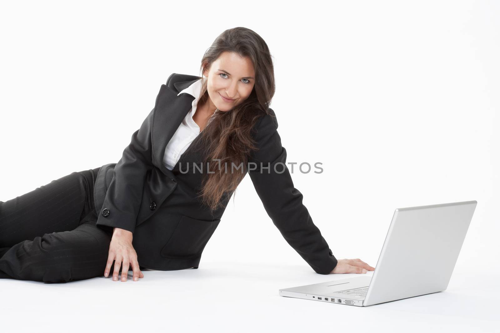 woman with laptop by courtyardpix