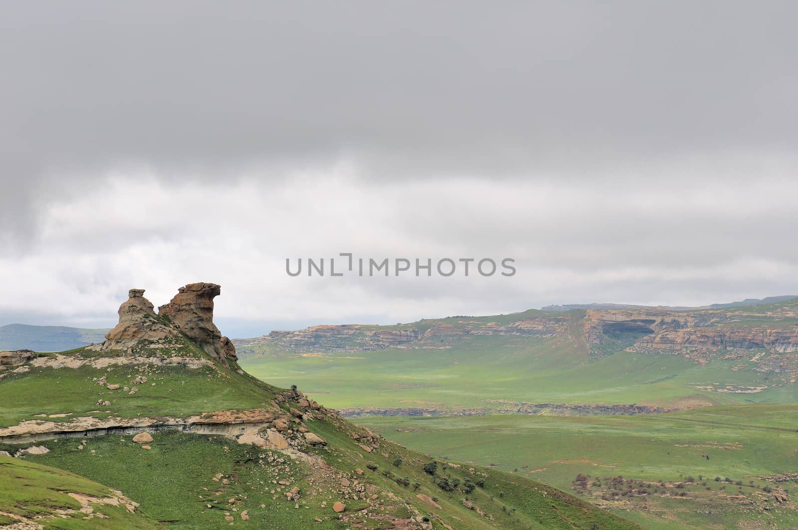Sandstone rock formation in the Golden Gate Highlands National Park, South Africa

