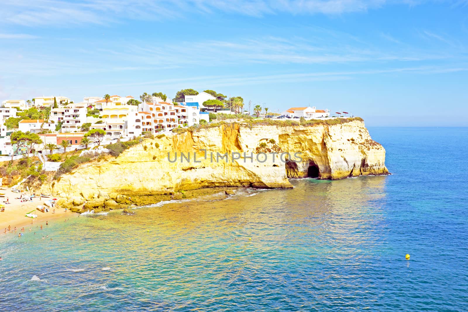 The village Carvoeiro in Portugal