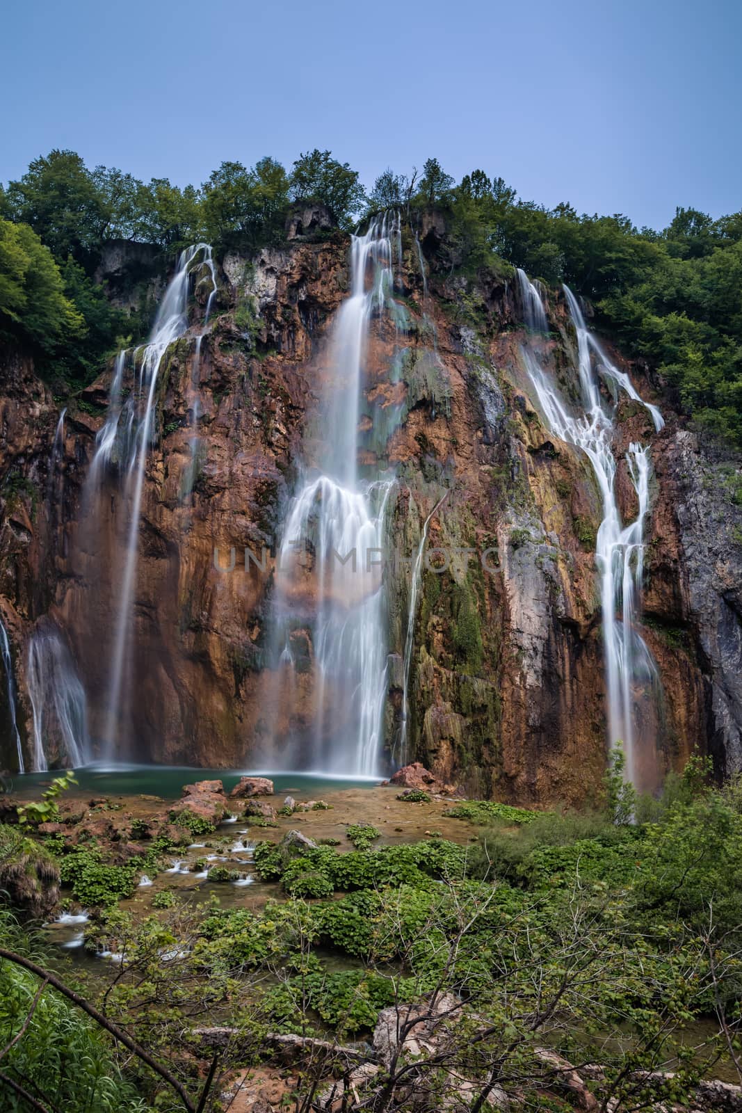 Waterfall in Plitvice Lakes National Park, Croatia by anshar