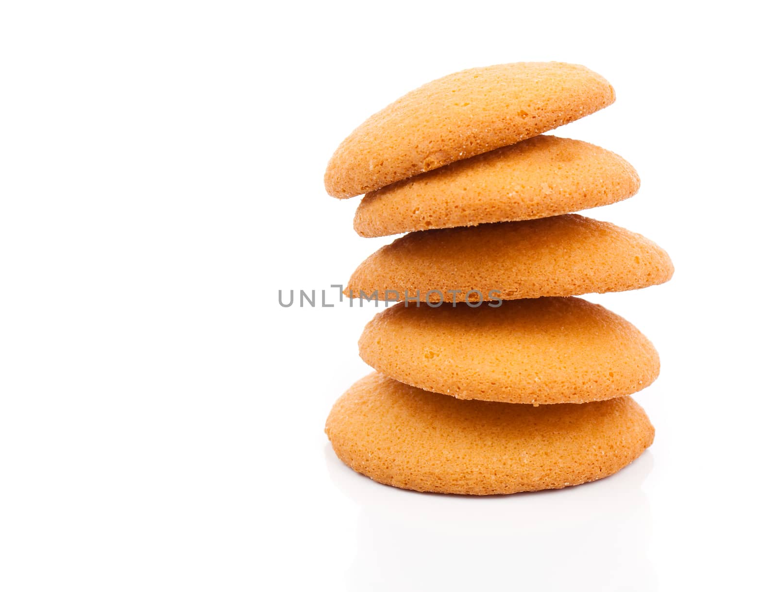 cookies,Stack of cookies. Isolated