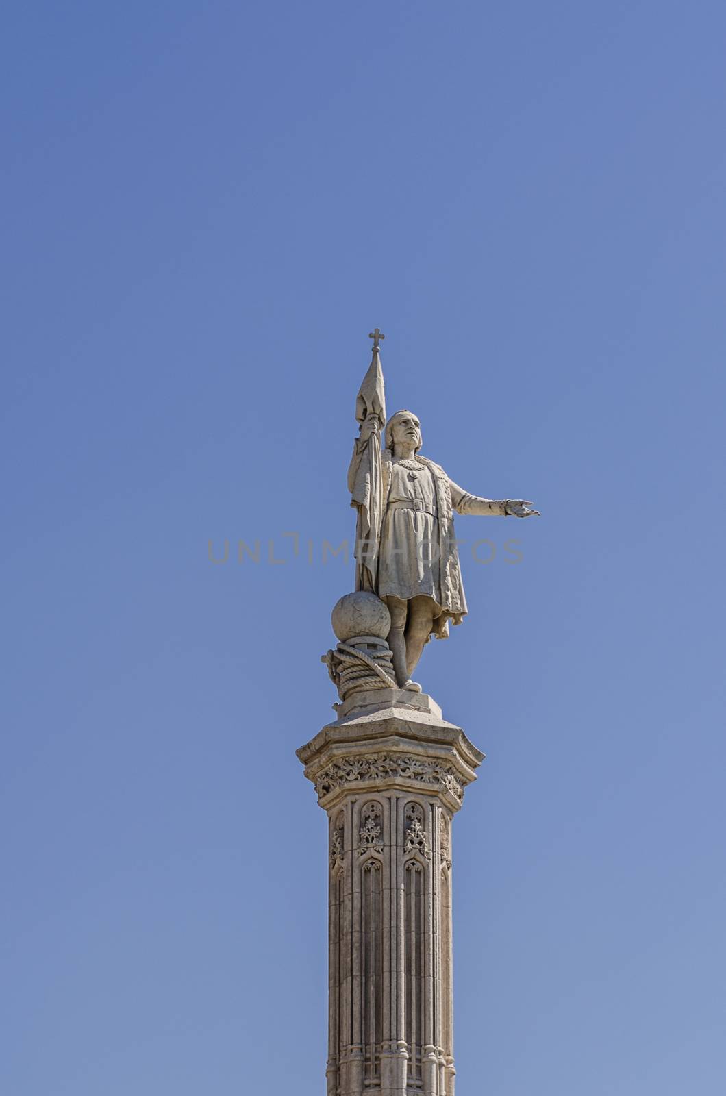 Statue of Columbus in Madrid Spain
