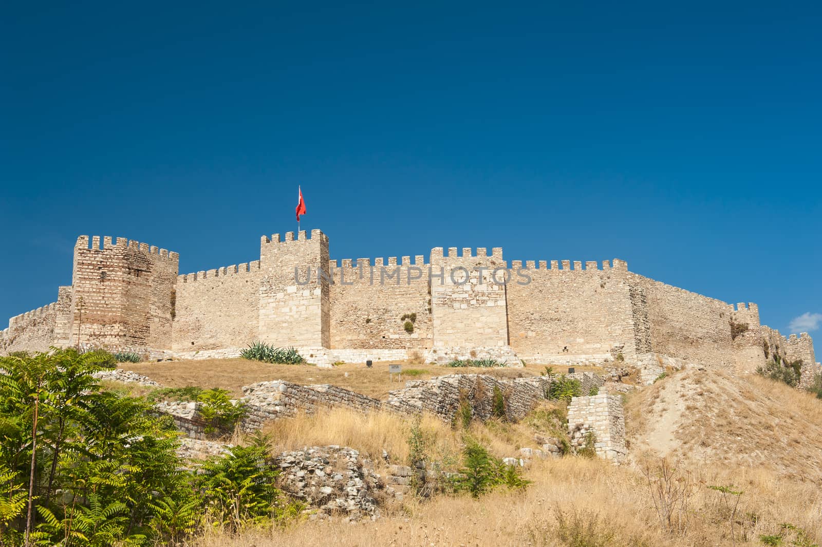 Ancient Roman Castle on Ayasoluk Hill, Selcuk, Turkey