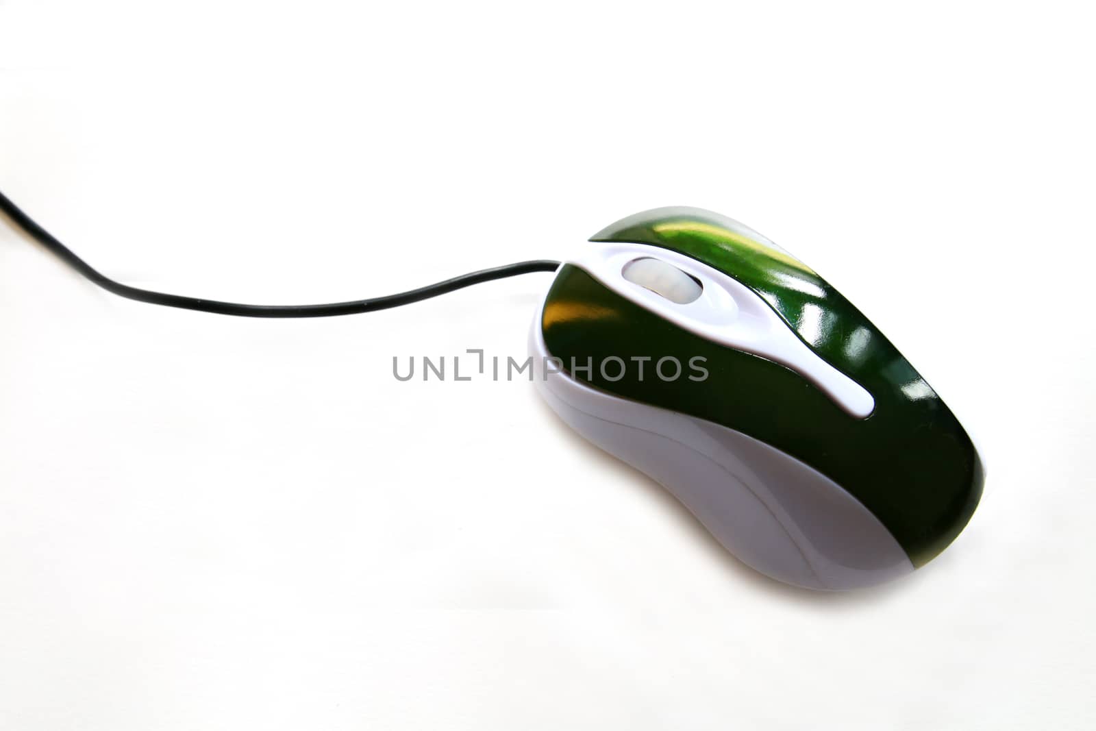 The modern design of optical mouse for computer.