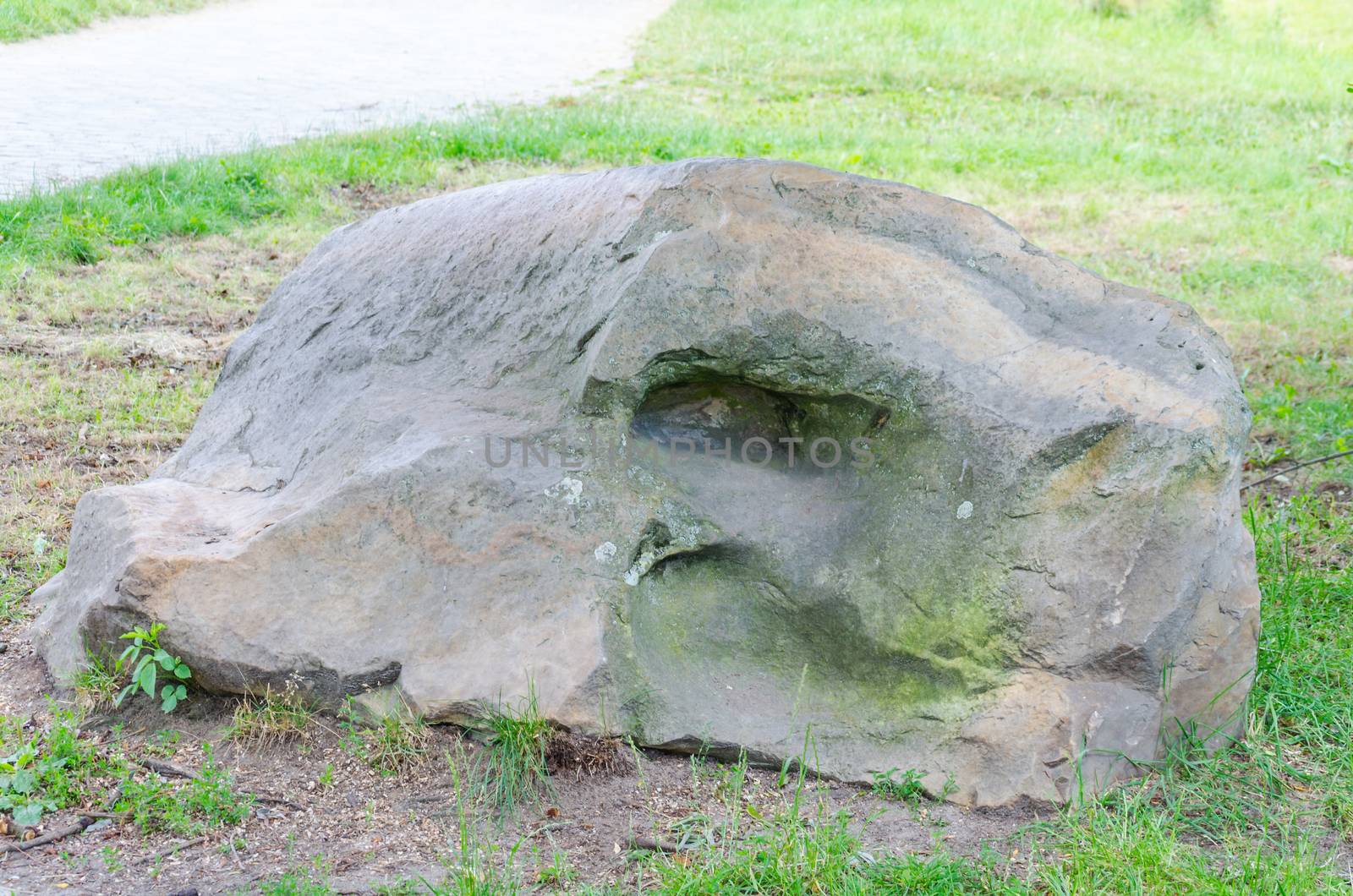 Head of a snake, reptile of  stone, geological phenomenonwhich was formed by erosion.