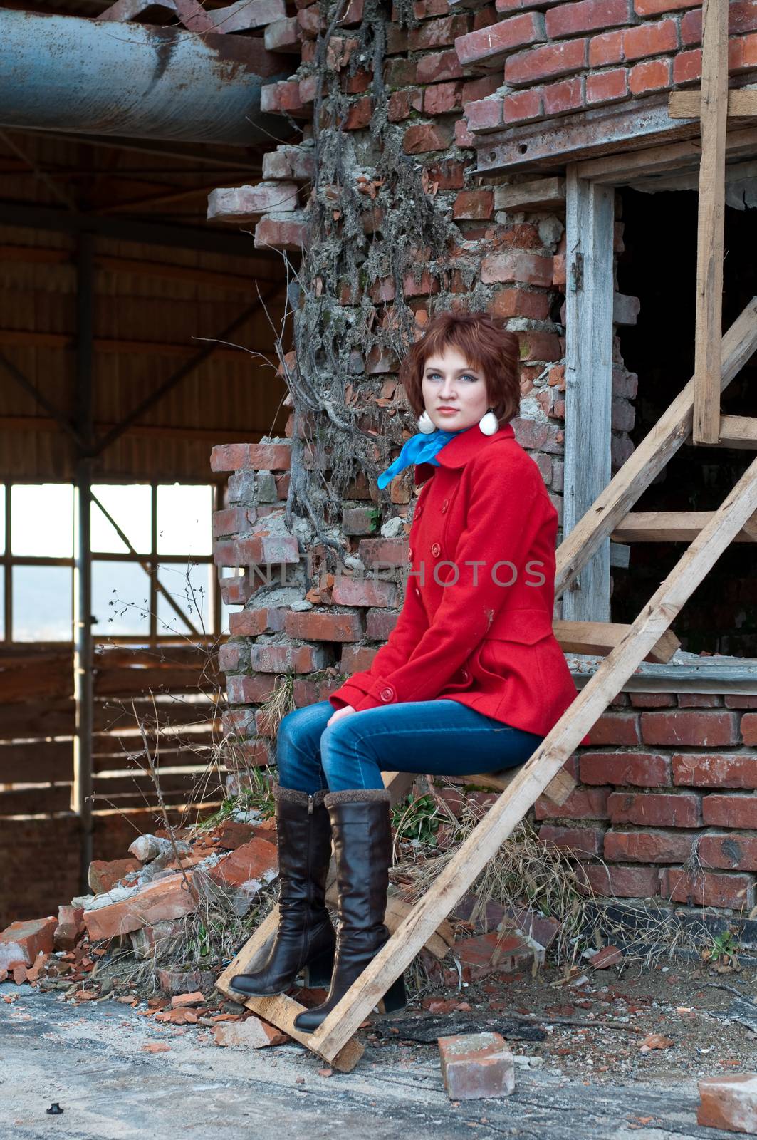 Portrait of a charming and lovely girl