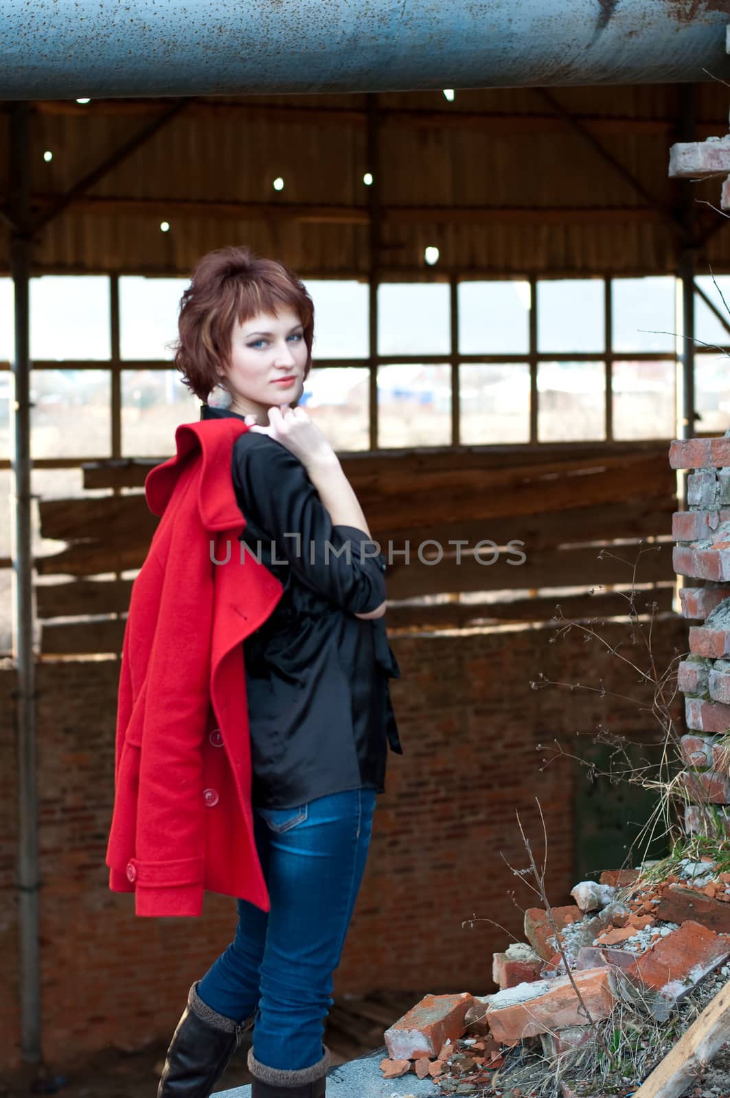 Portrait of a charming and lovely girl