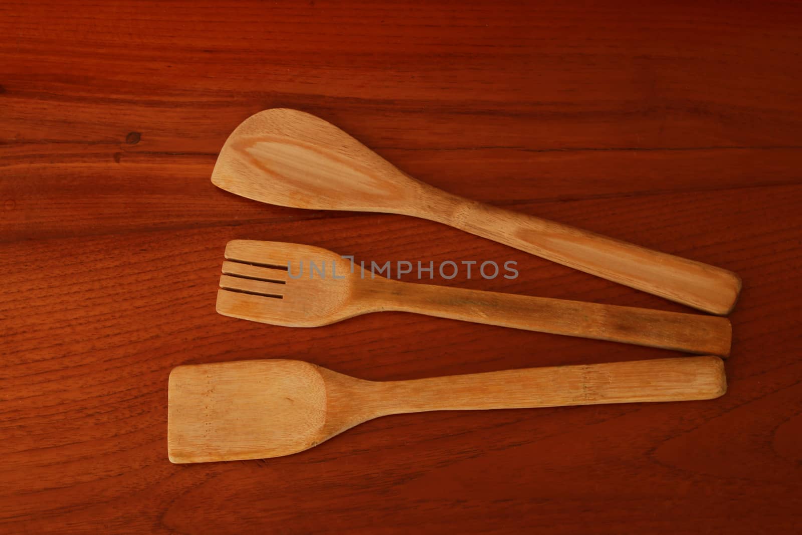 The kitchen utensil are made from wood.There are one folk wisdom in Thailand.