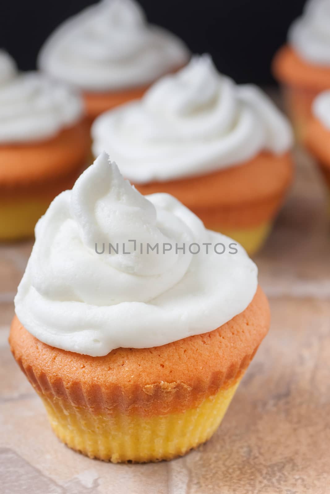 Candy Corn Cupcakes by SouthernLightStudios