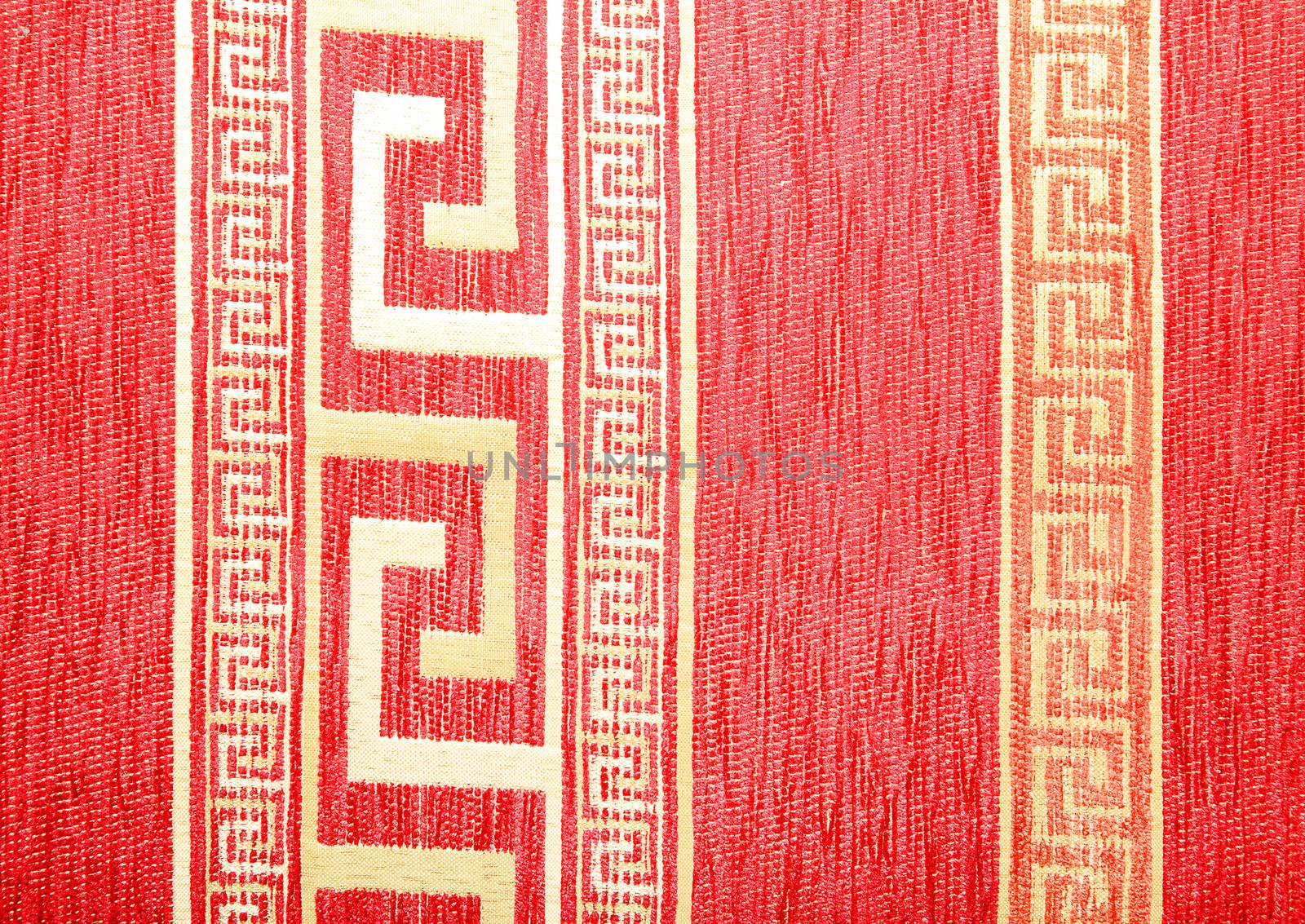 Red fabric texture, background.