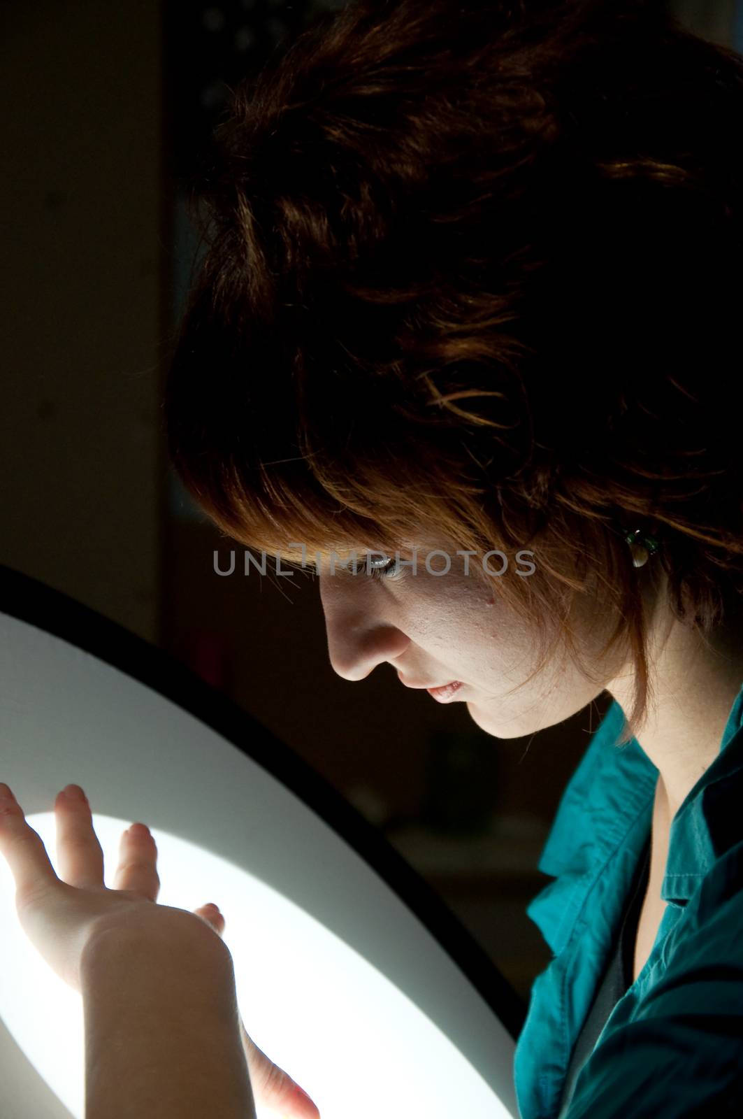 Portrait of a charming and lovely girl