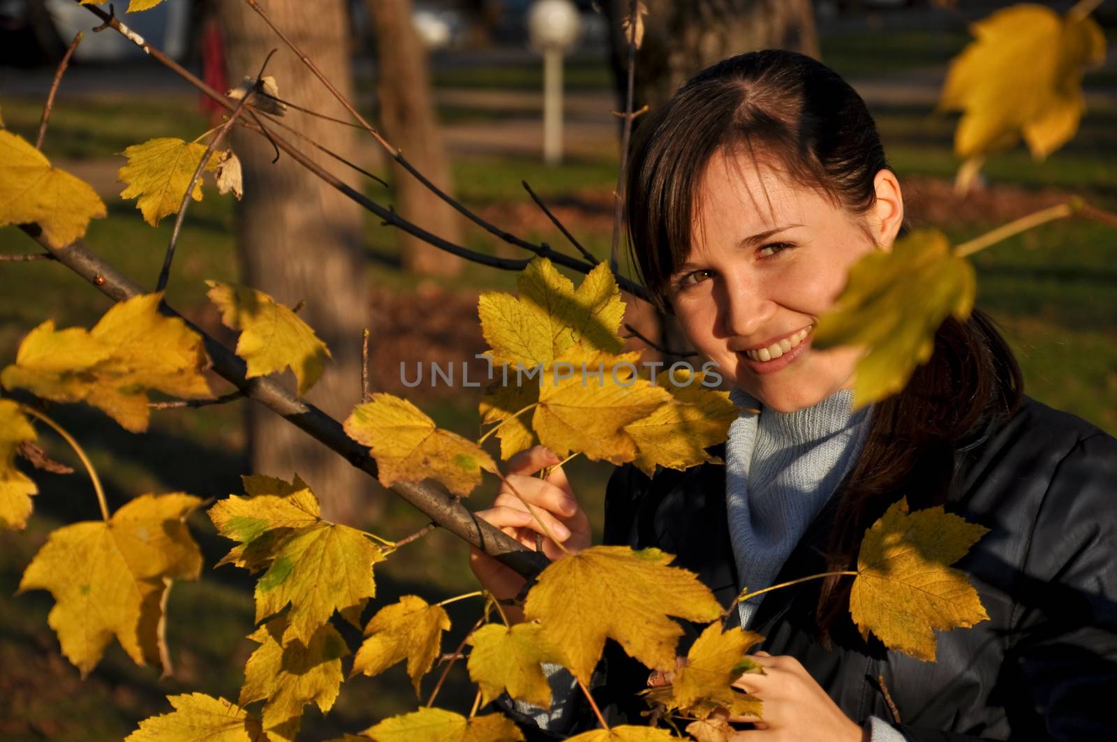 Portrait of a charming and lovely girl