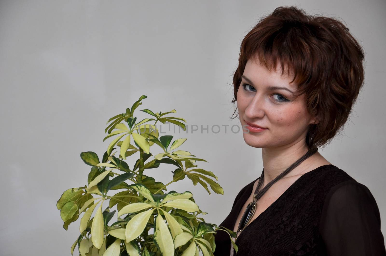 Portrait of a charming and lovely girl