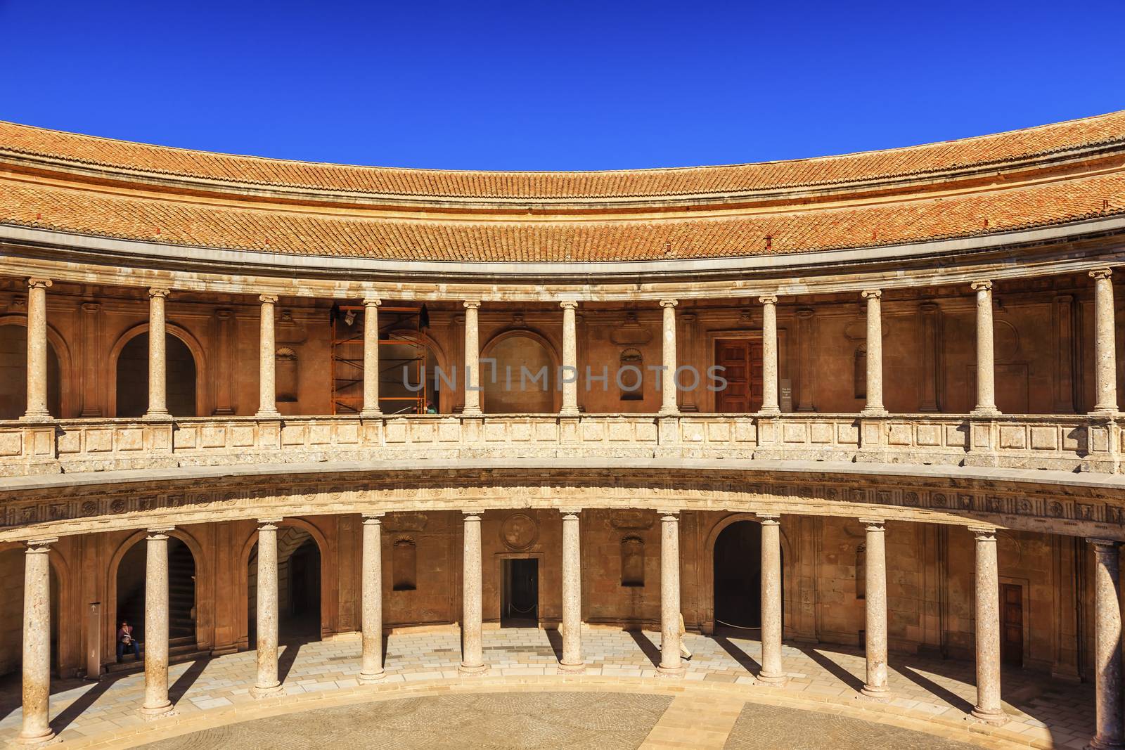 Alhambra Palace Carolos 5th Granada Andalusia Spain  