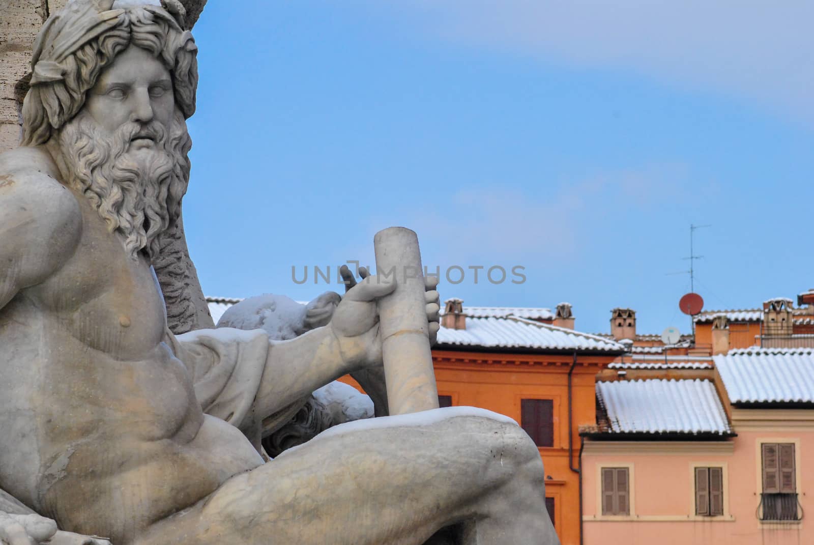 the monumental statue standing