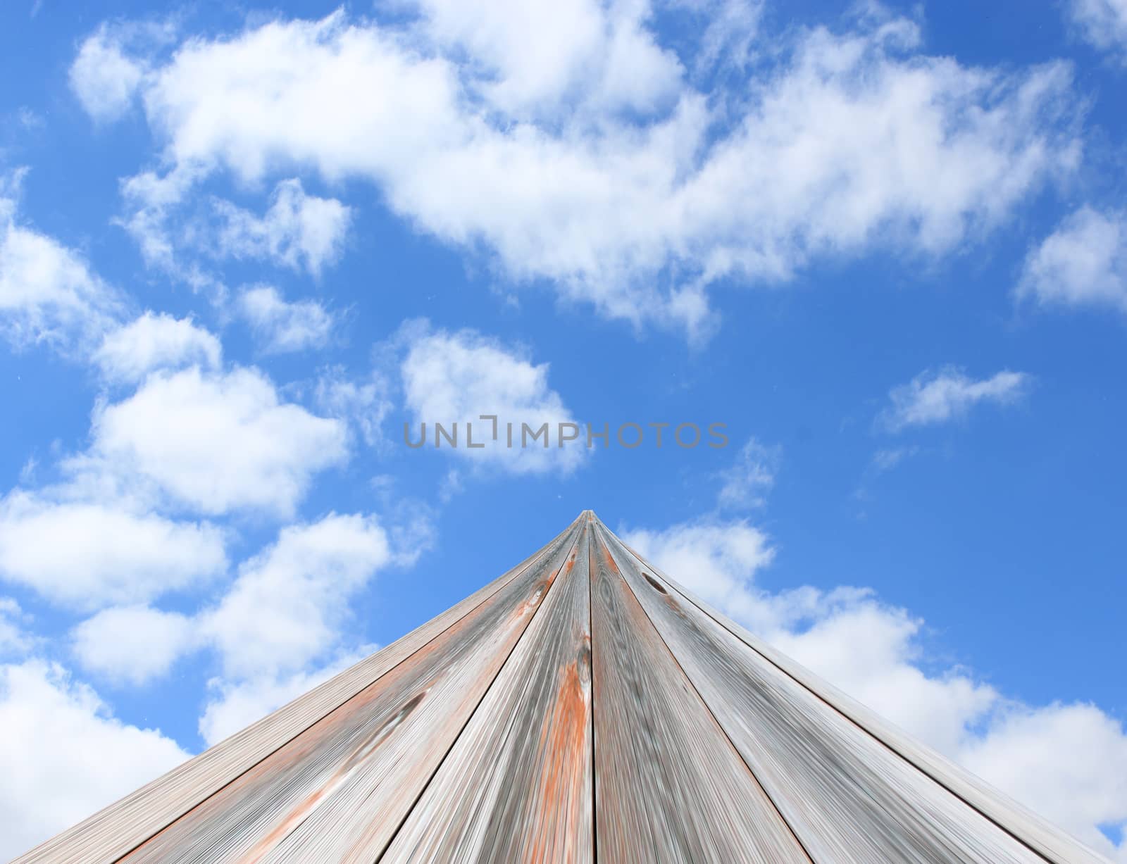 road going away to blue sky with white clouds