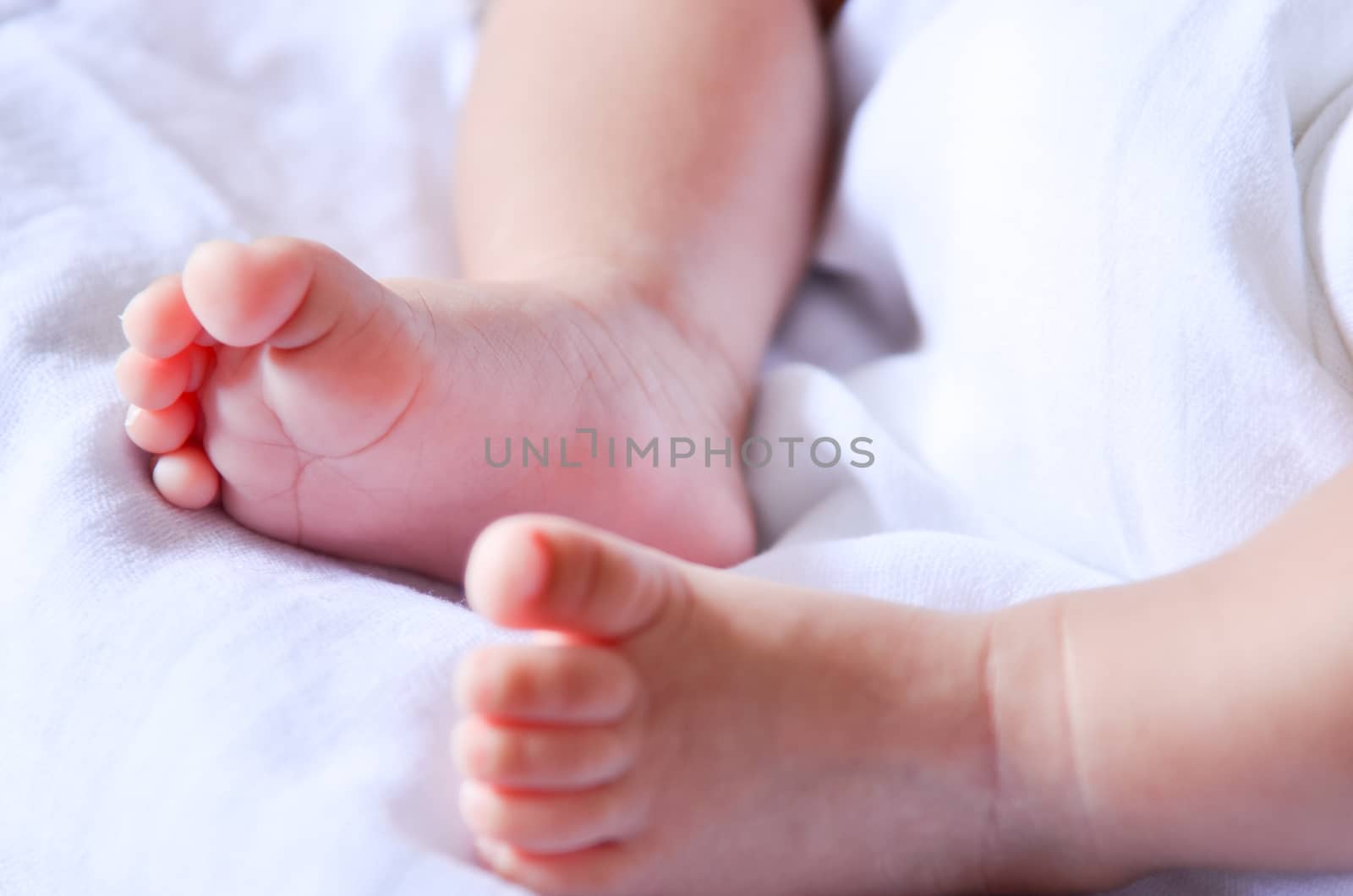 Baby feet newborn